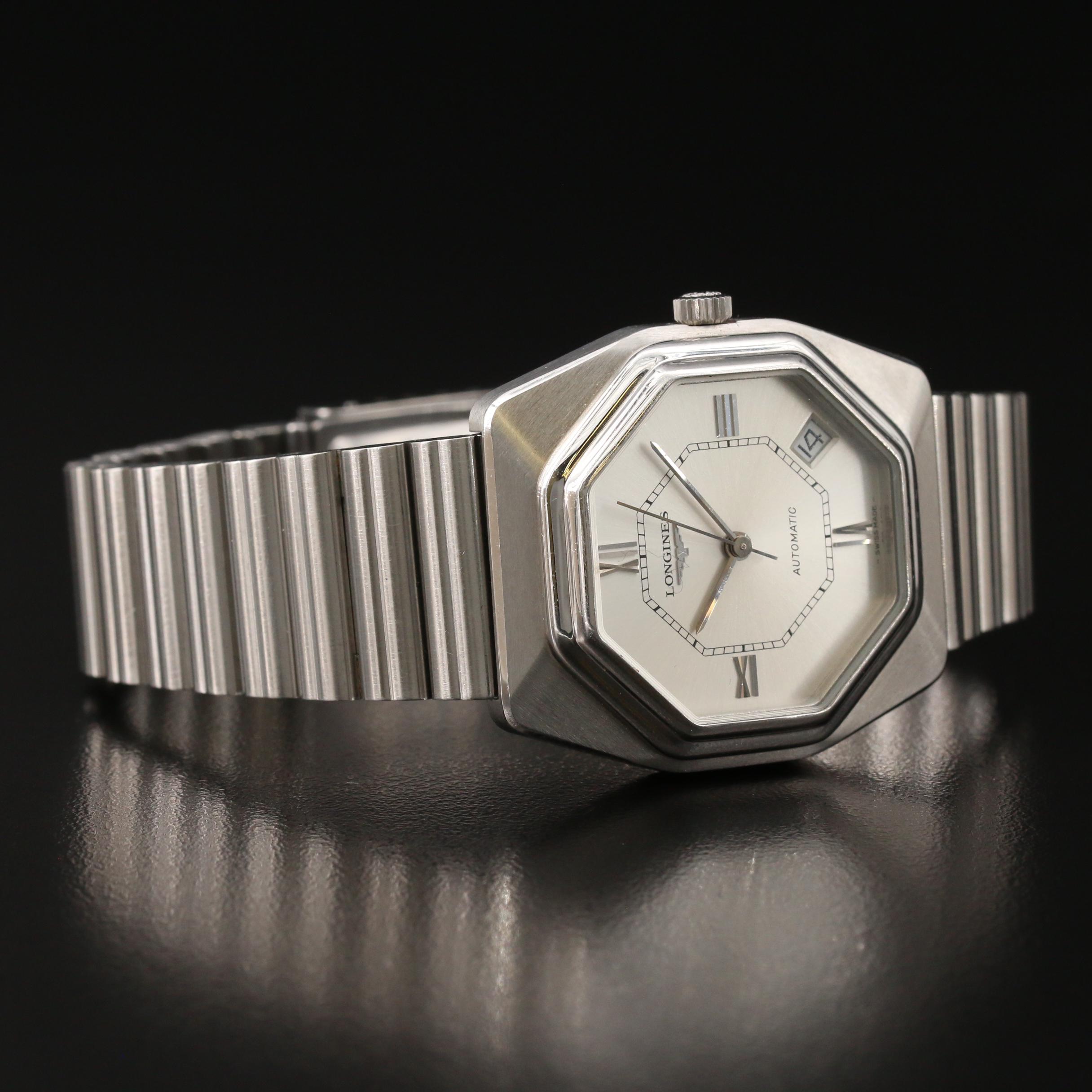 1976 Longines Stainless Steel Automatic Watch