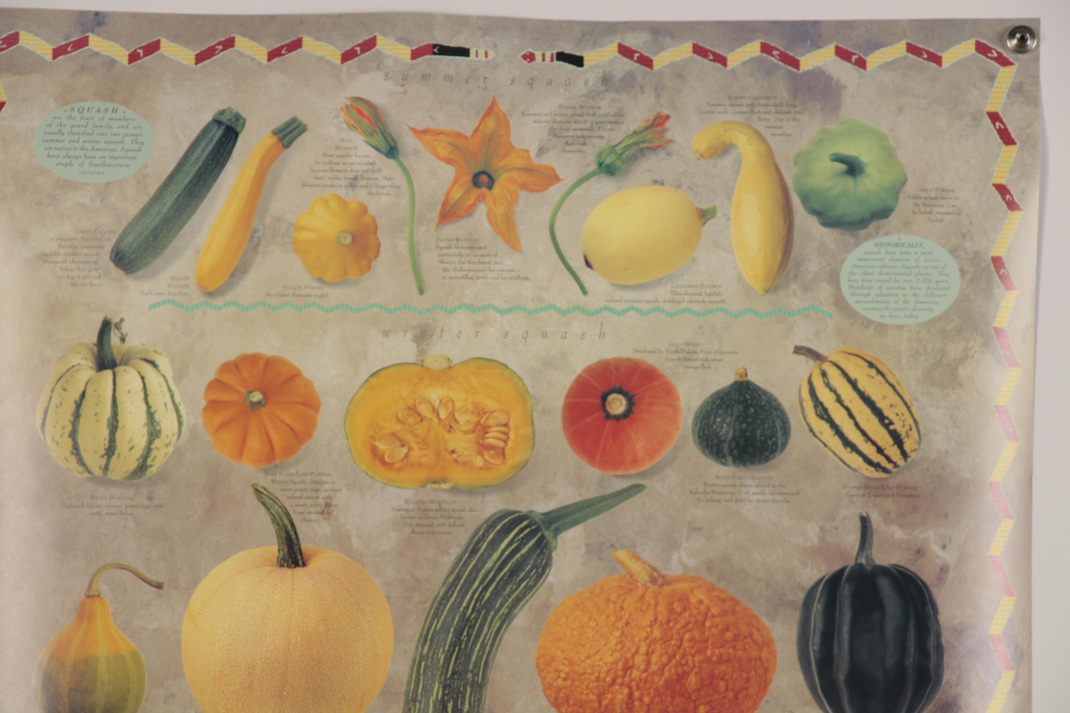 Digital Prints after Mark Miller "Indian Corn" and "Squash," 21st Century