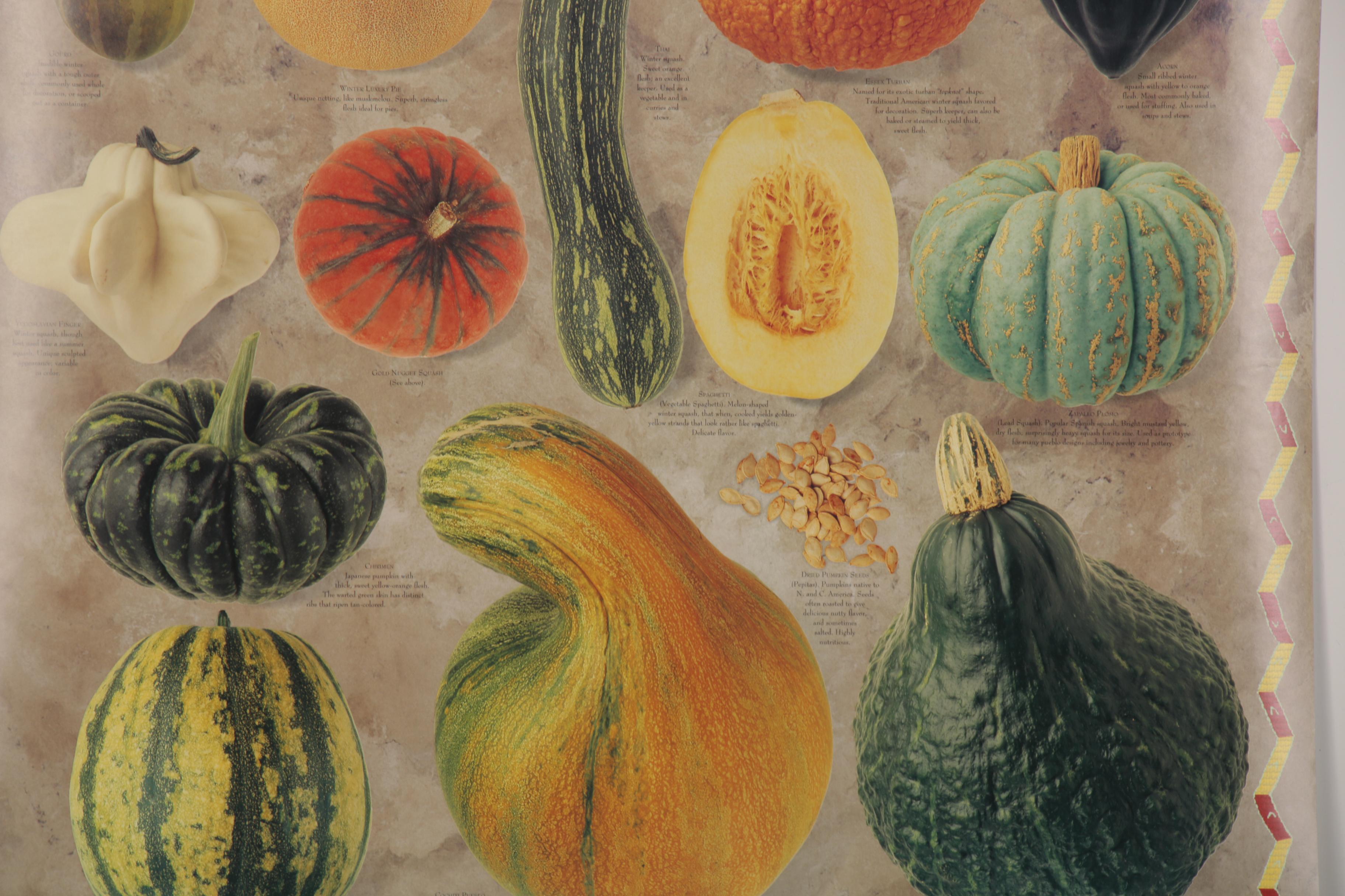 Digital Prints after Mark Miller "Indian Corn" and "Squash," 21st Century