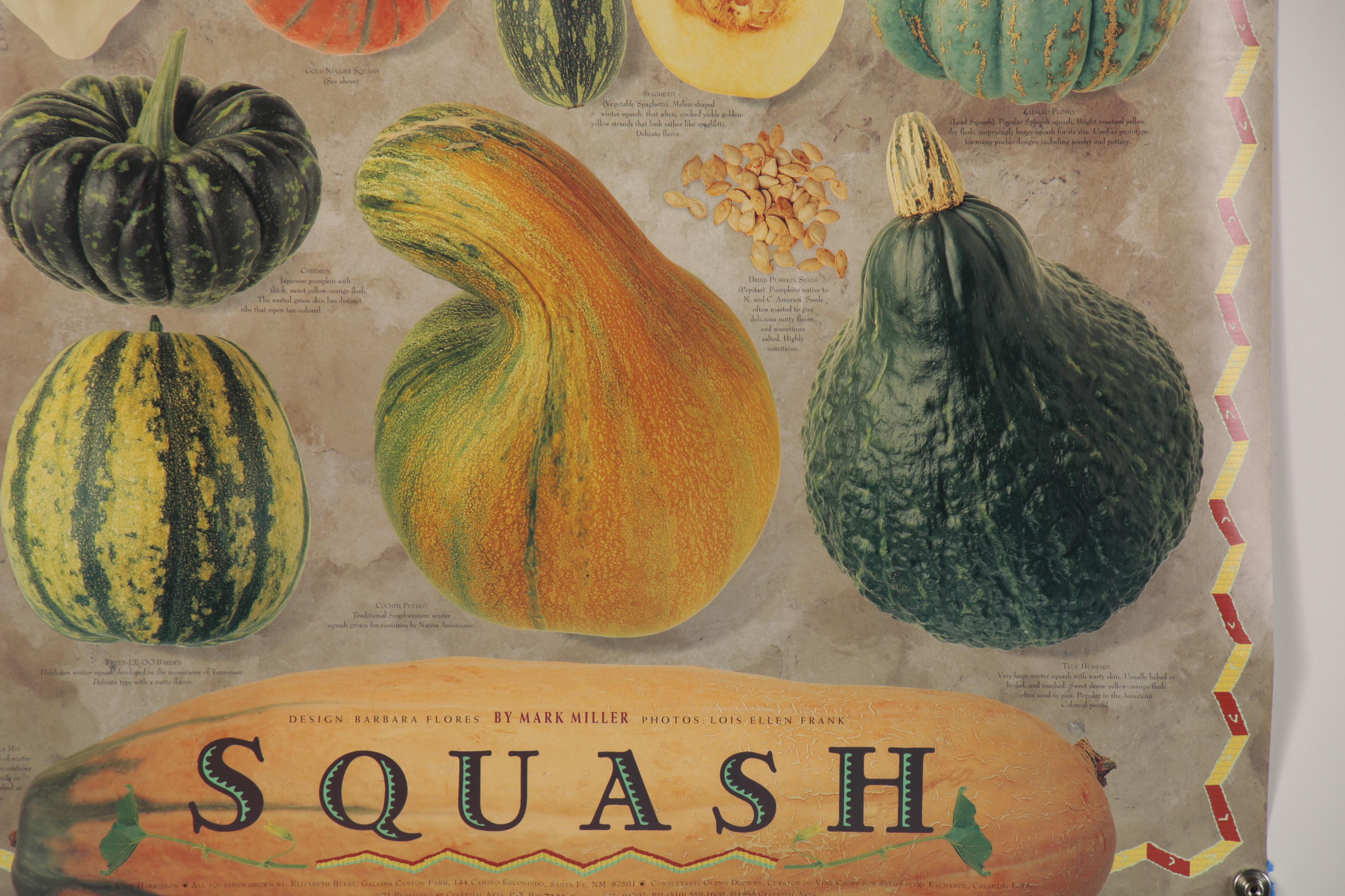 Digital Prints after Mark Miller "Indian Corn" and "Squash," 21st Century