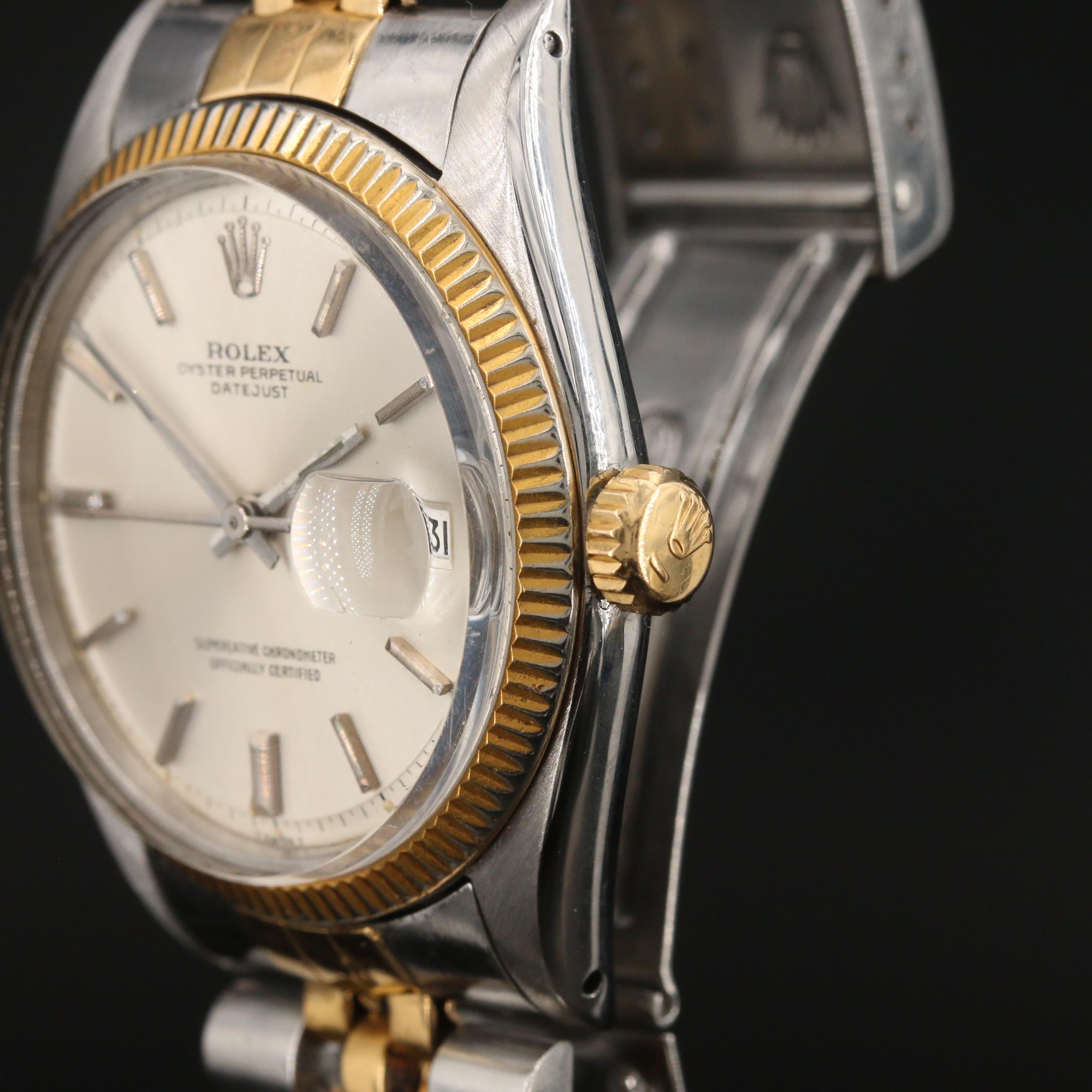 1960 Rolex "Datejust" 18K Gold and Stainless Steel Automatic Watch