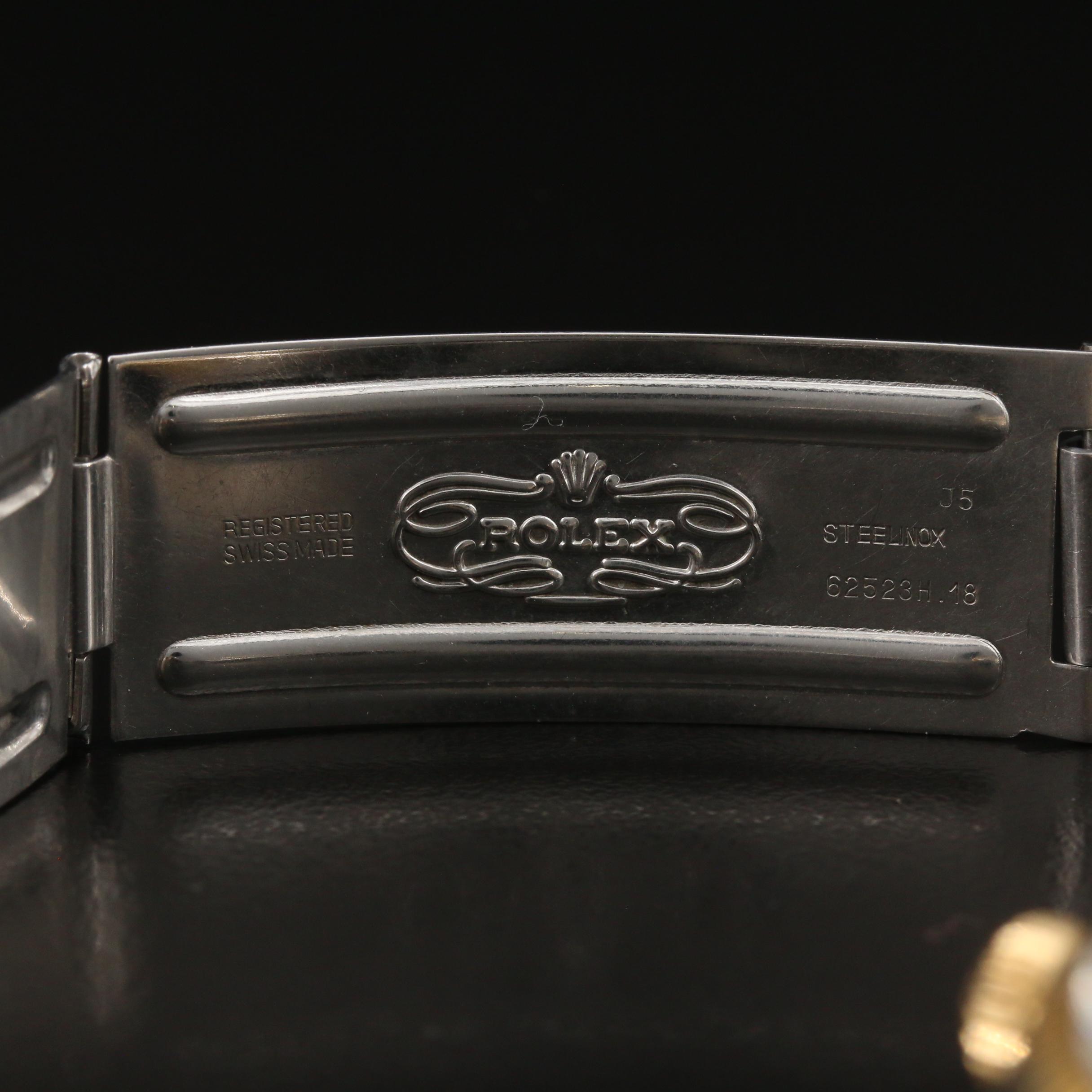 1960 Rolex "Datejust" 18K Gold and Stainless Steel Automatic Watch