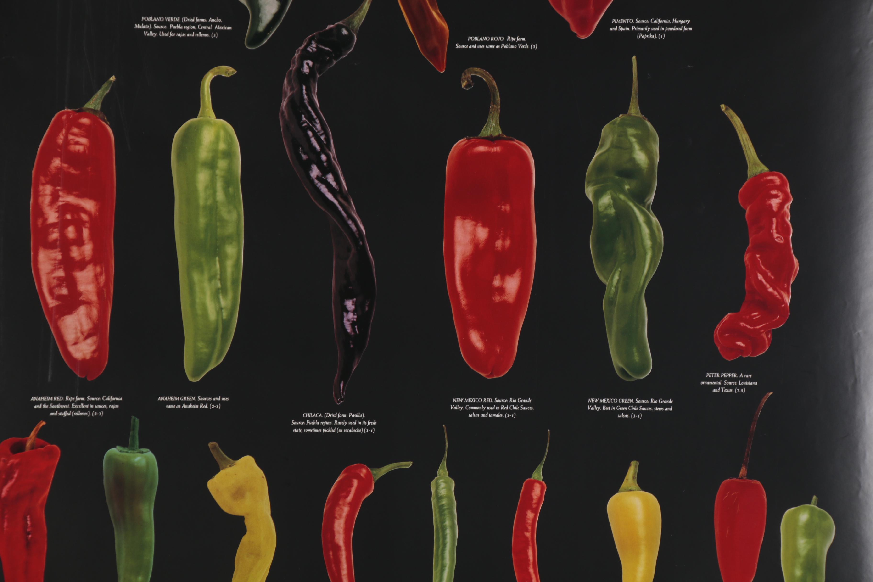 Celestial Arts Culinary Posters Including "Ken Hom's Asian Vegetables"