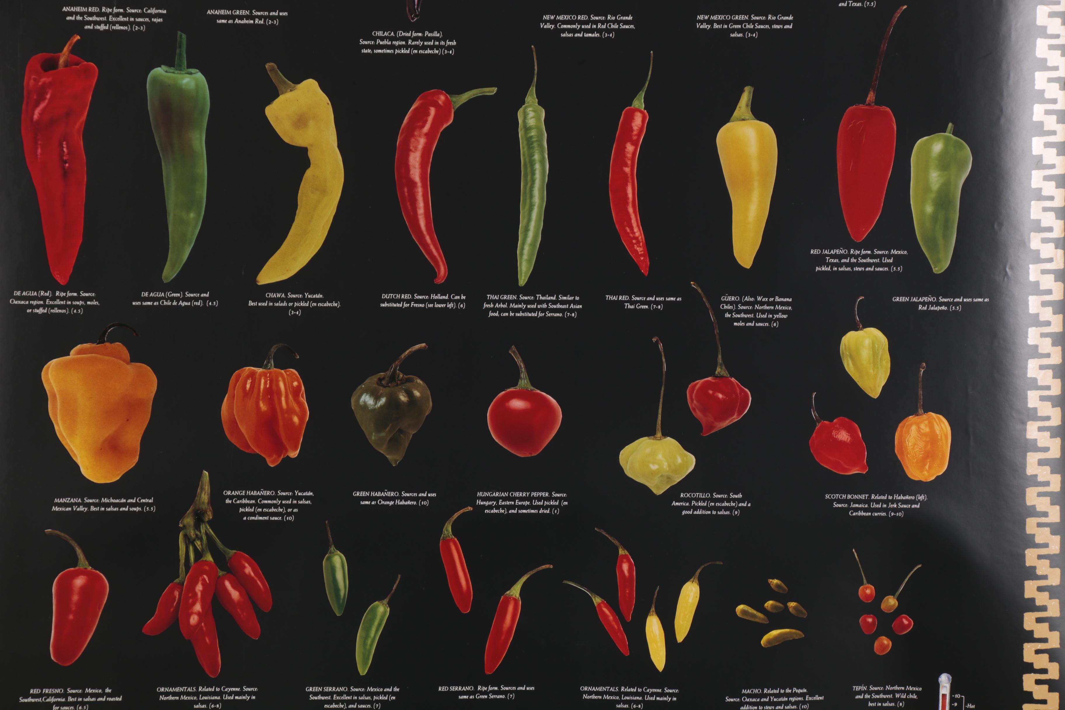 Celestial Arts Culinary Posters Including "Ken Hom's Asian Vegetables"