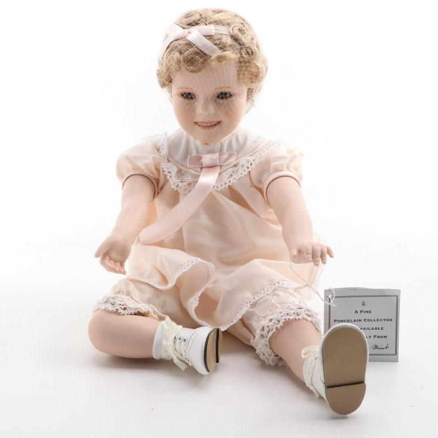 The Danbury Mint "Little Miss Shirley" Porcelain Doll