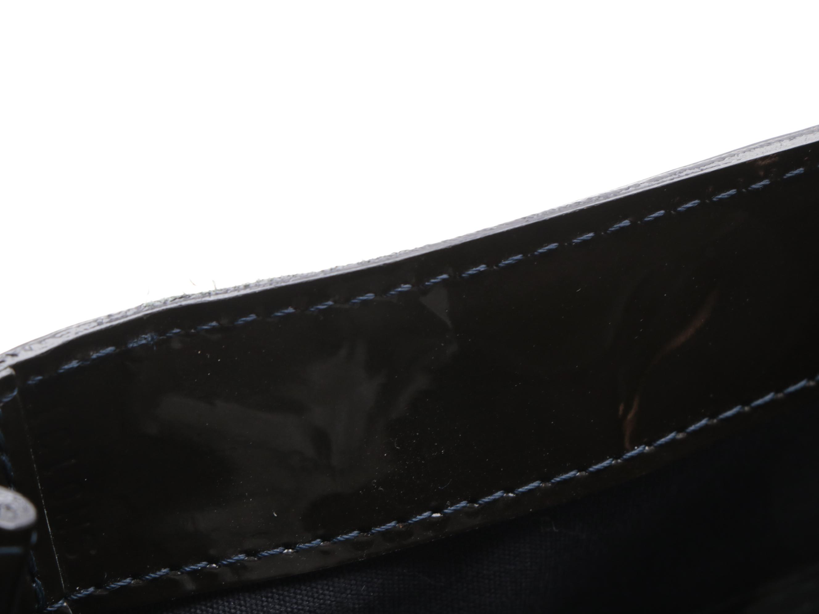 Louis Vuitton Monogram Bleu Inifini Vernis Wilshire MM Tote Bag