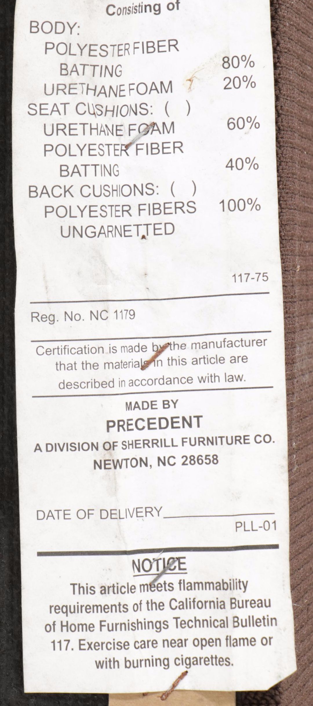 Precedent by Sherrill Furniture Upholstered Queen Size Bed Frame