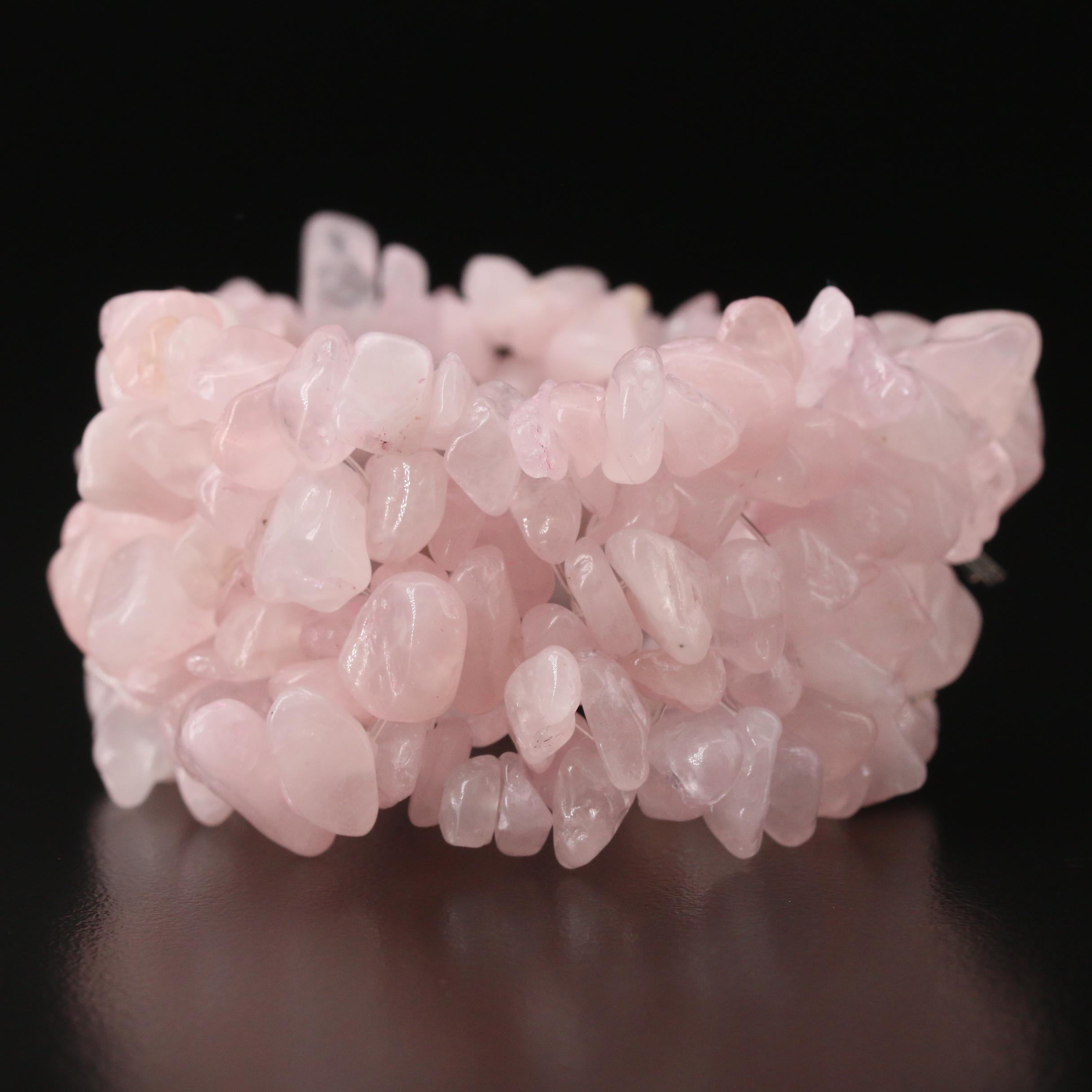Rose Quartz Expandable Bracelet