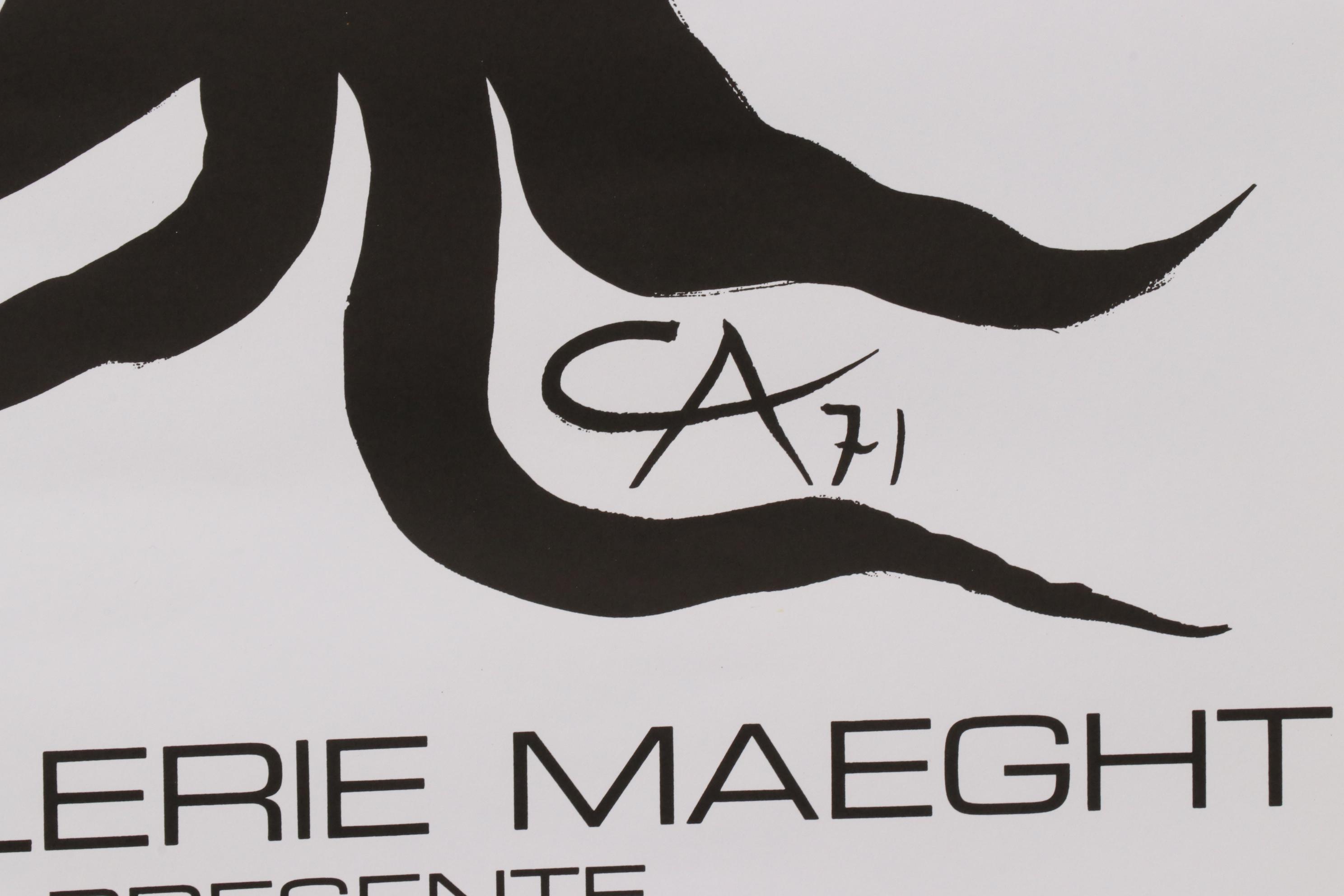 Poster after Alexander Calder "La Gallerie Maeght Presente Maeght Editeur"