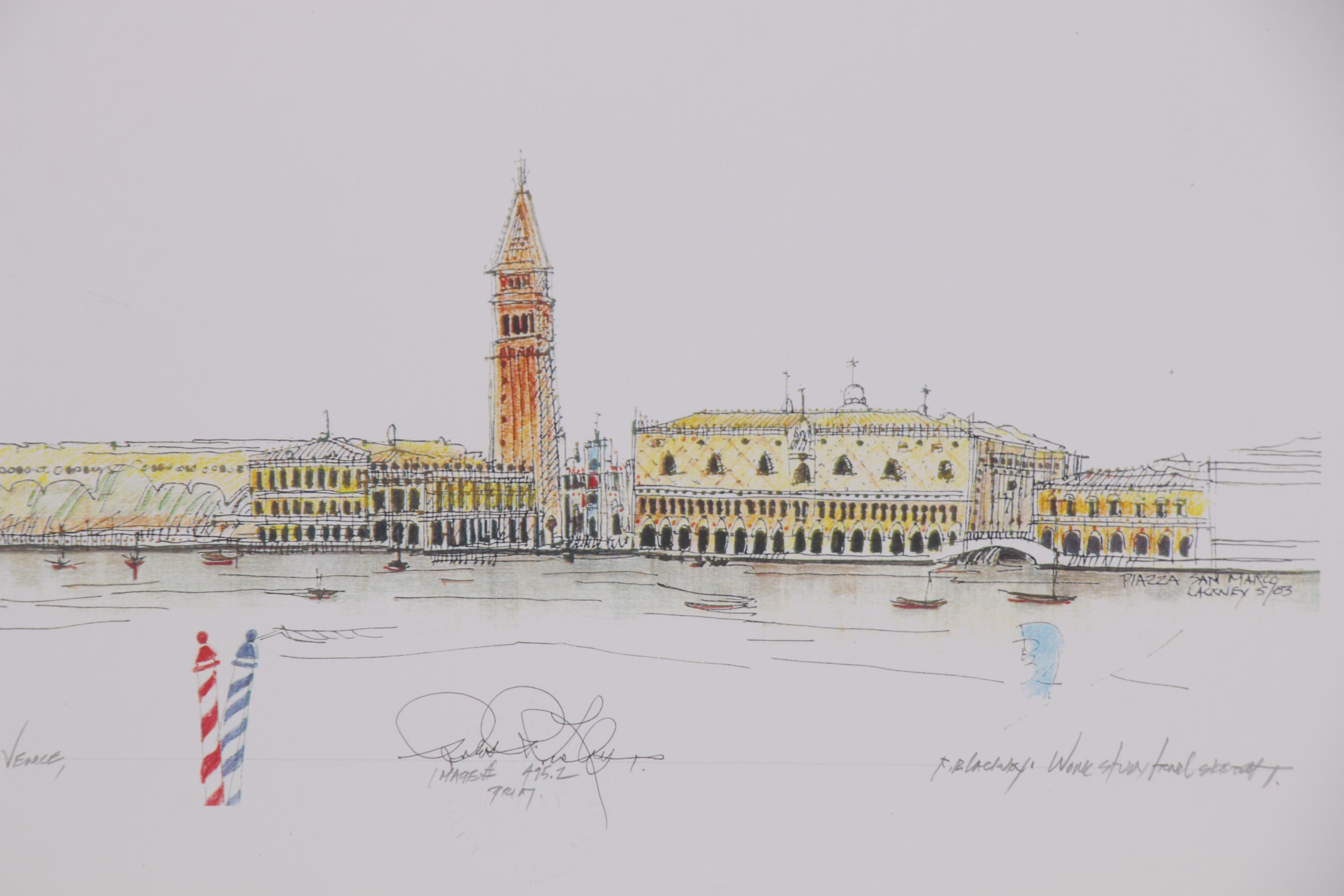 Robert Lackney Giclées of Architectural Buildings, 21st Century