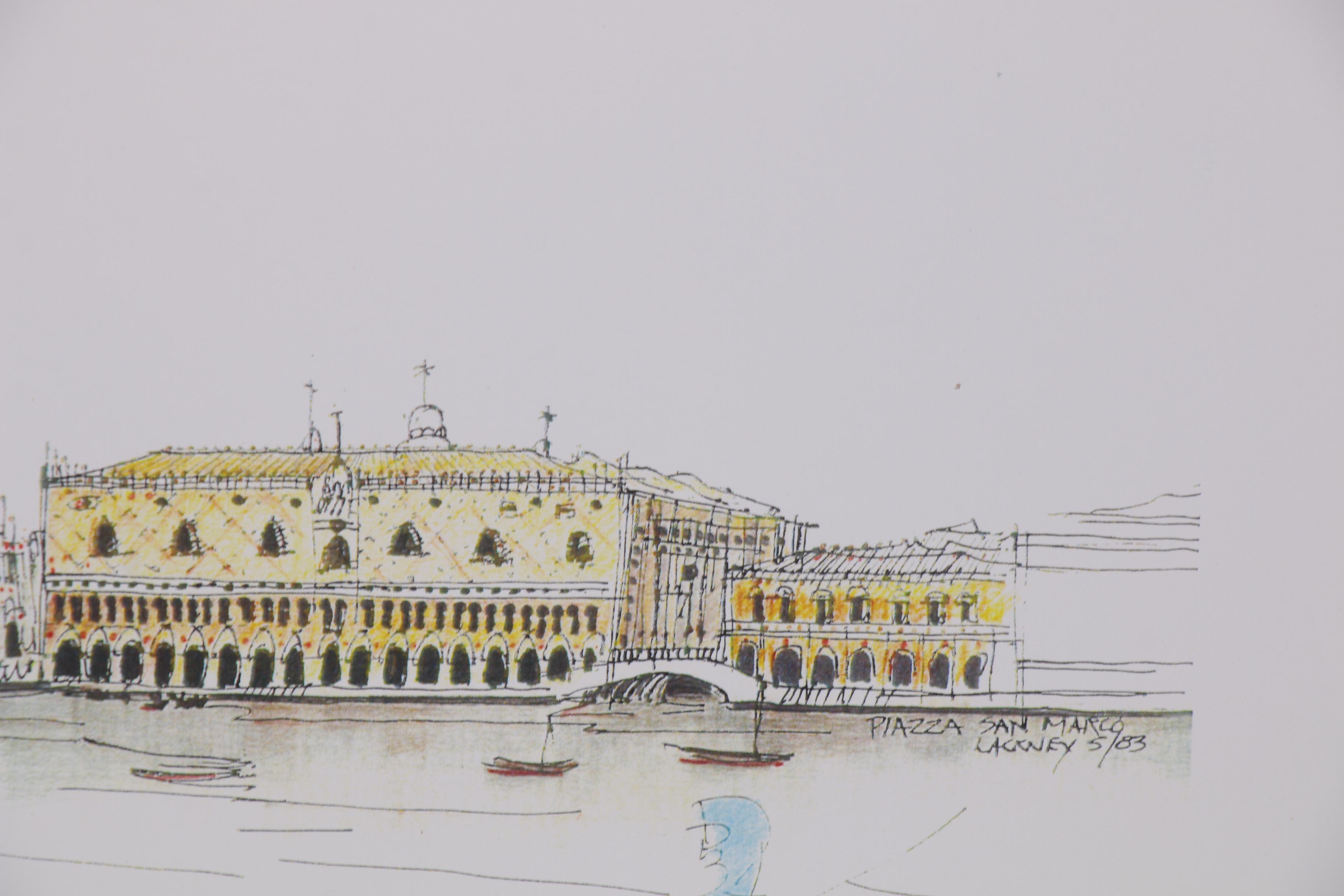 Robert Lackney Giclées of Architectural Buildings, 21st Century