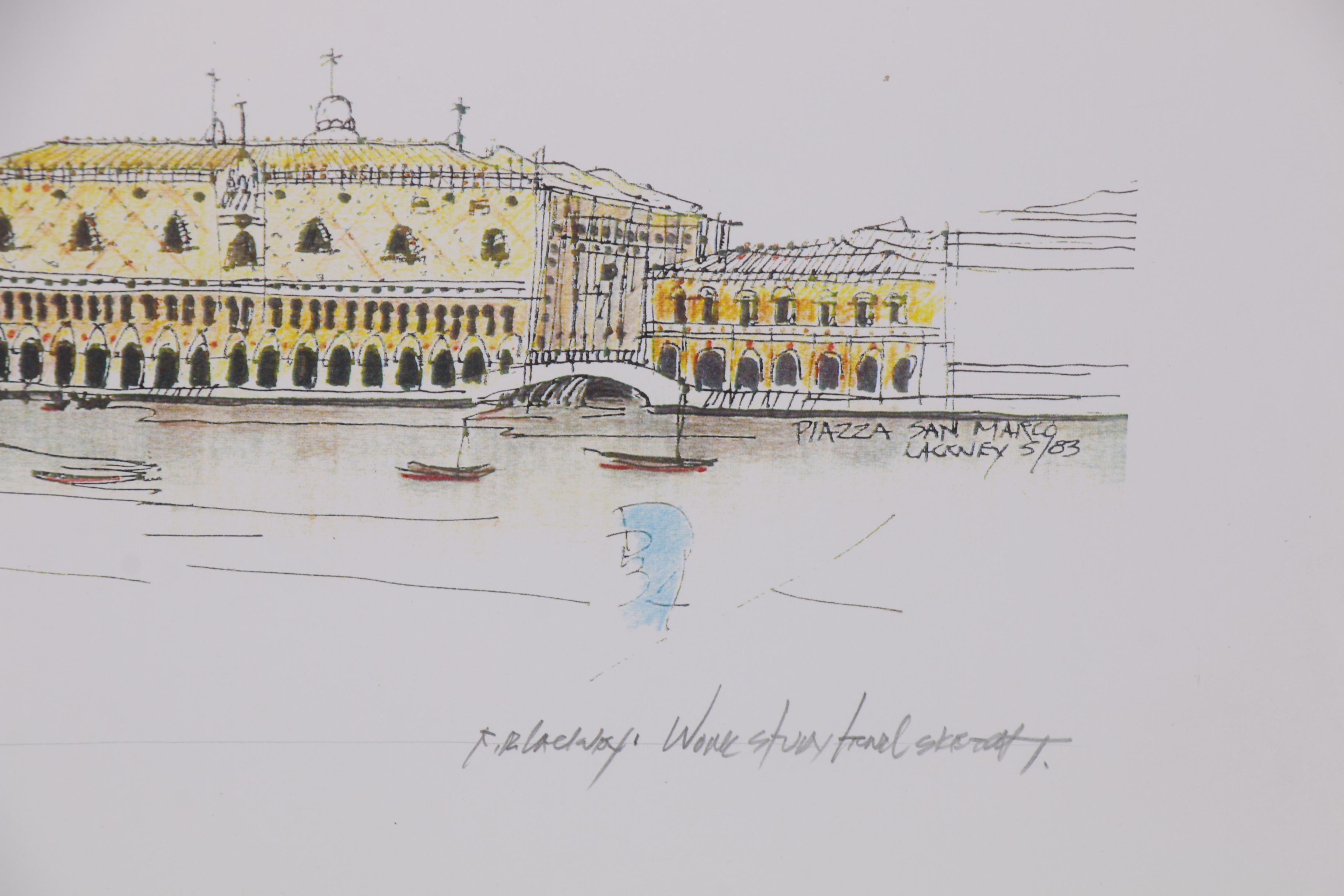 Robert Lackney Giclées of Architectural Buildings, 21st Century