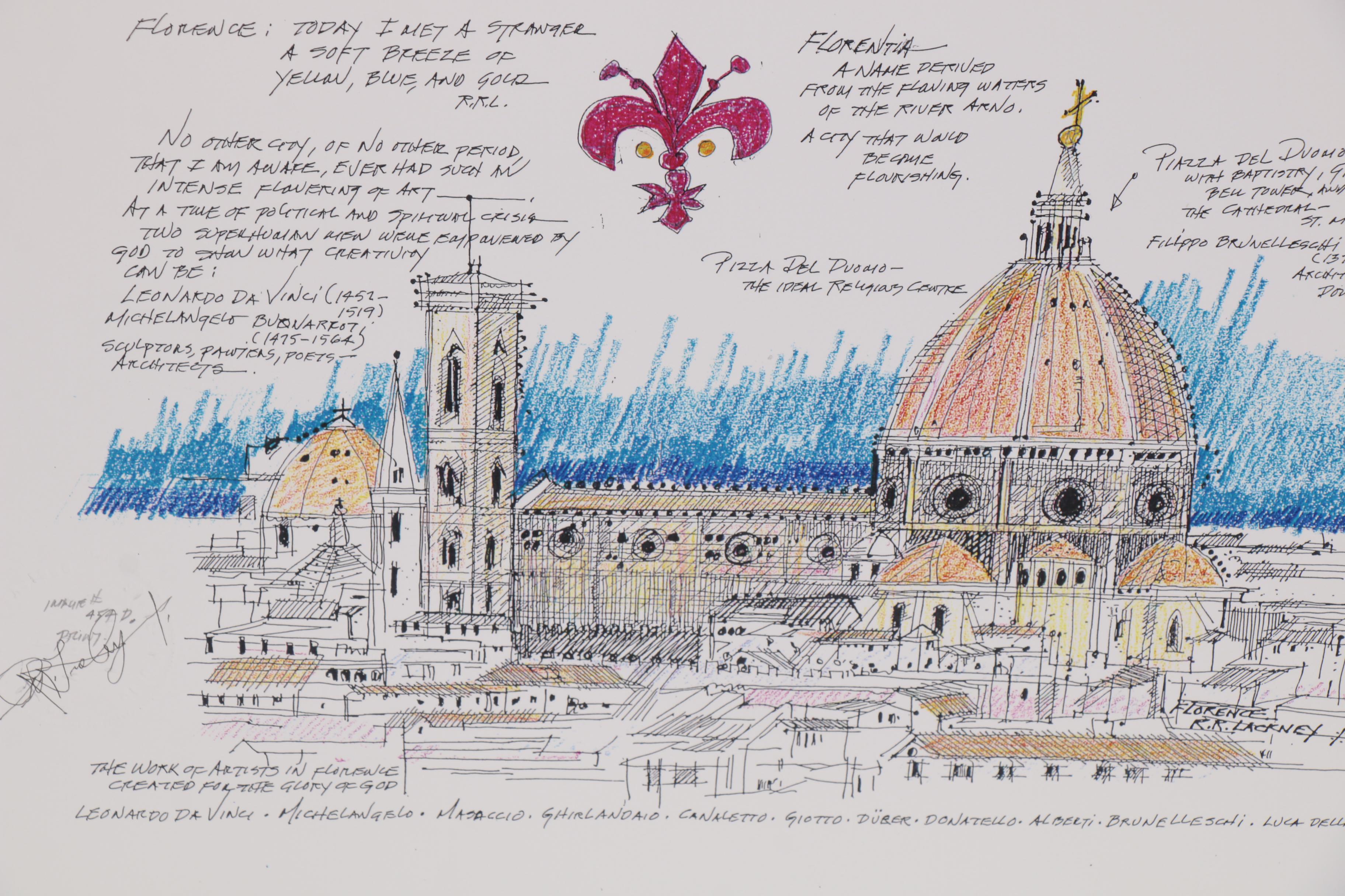 Robert Lackney Giclées of Architectural Buildings, 21st Century