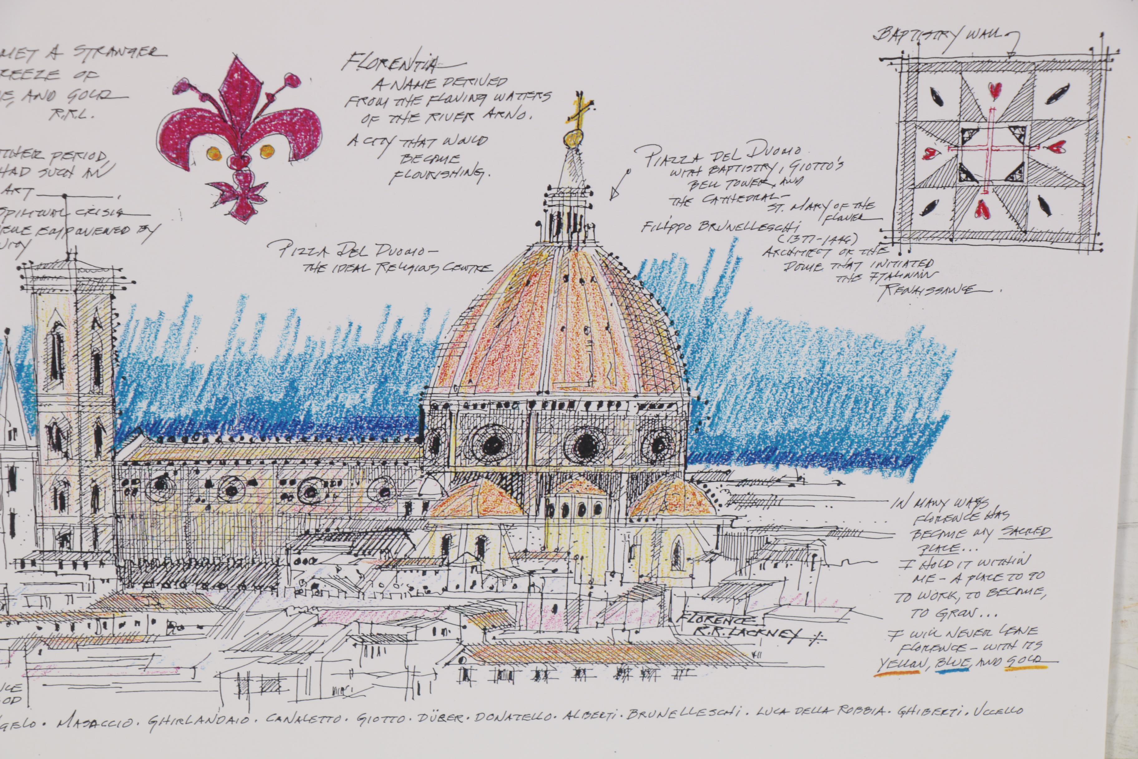 Robert Lackney Giclées of Architectural Buildings, 21st Century