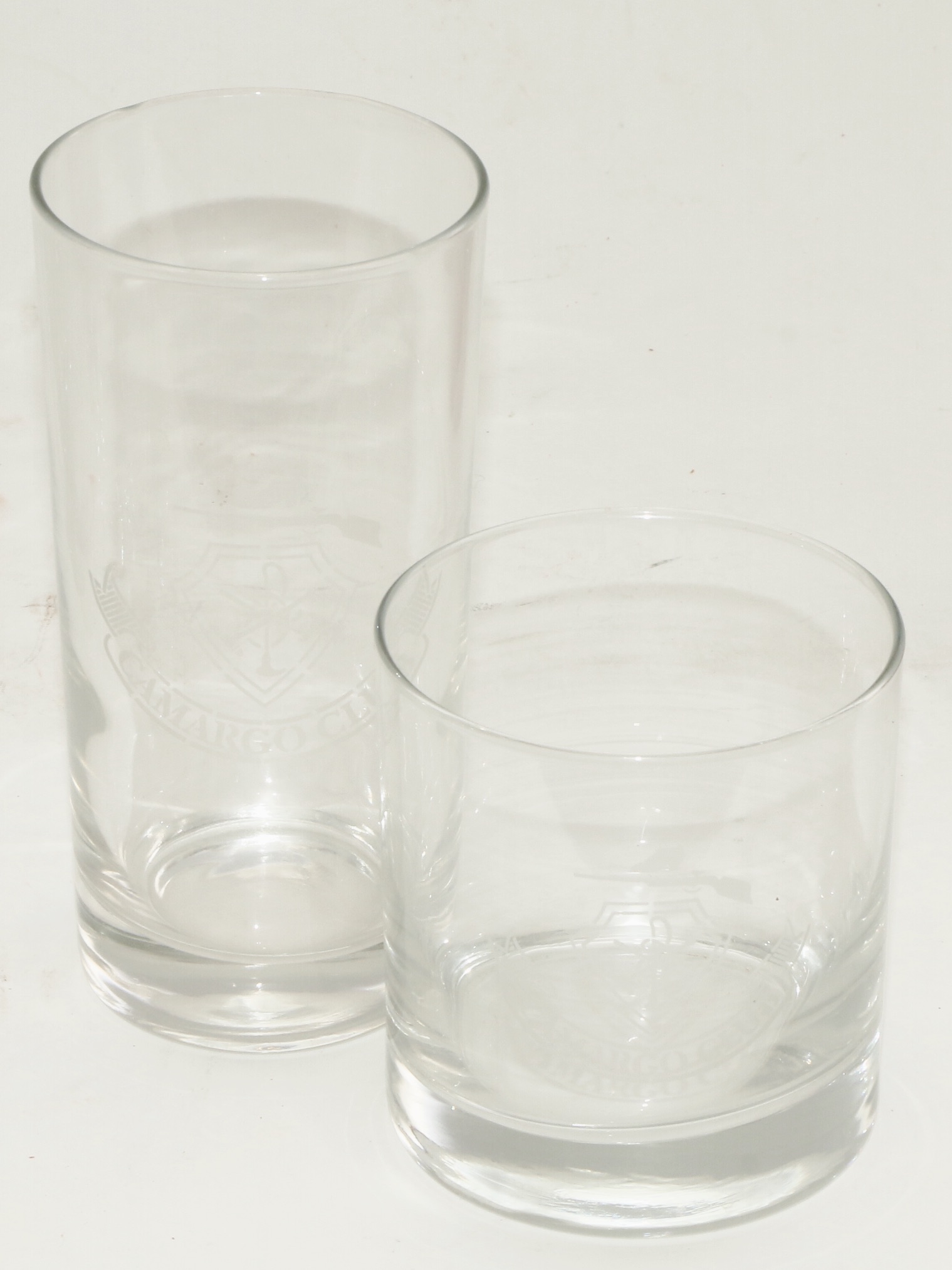 Camargo Club Highball Glasses and Maker's Mark Old Fashioned Glass Barware