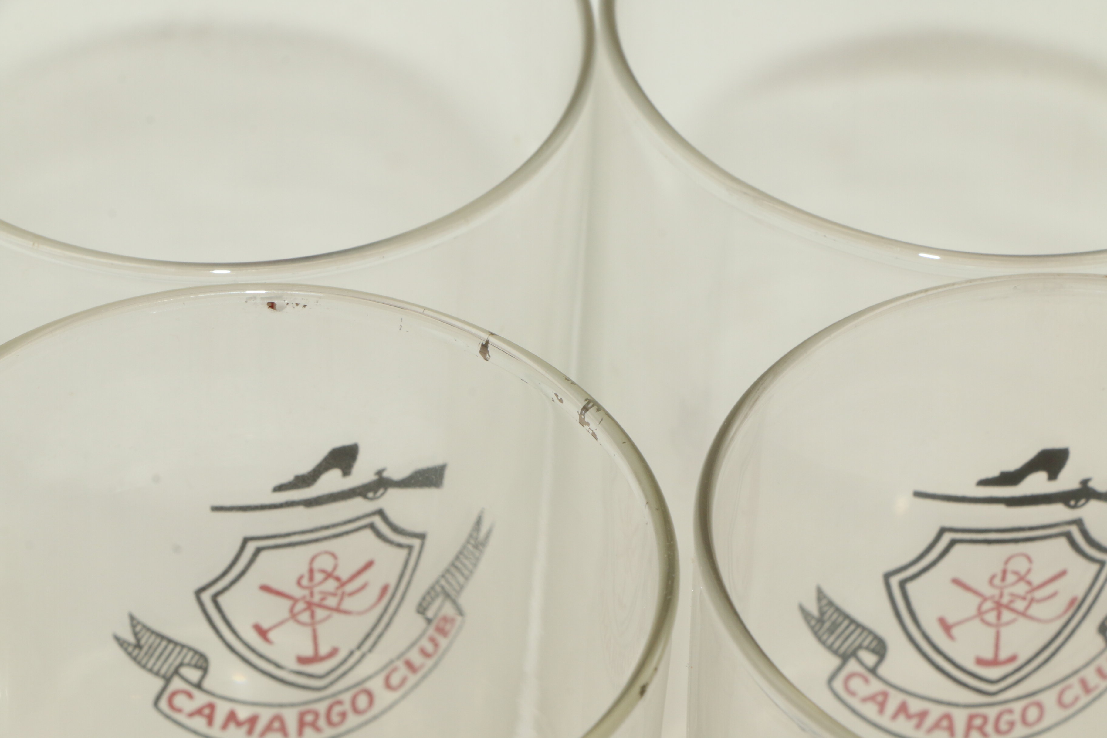 Camargo Club Highball Glasses and Maker's Mark Old Fashioned Glass Barware