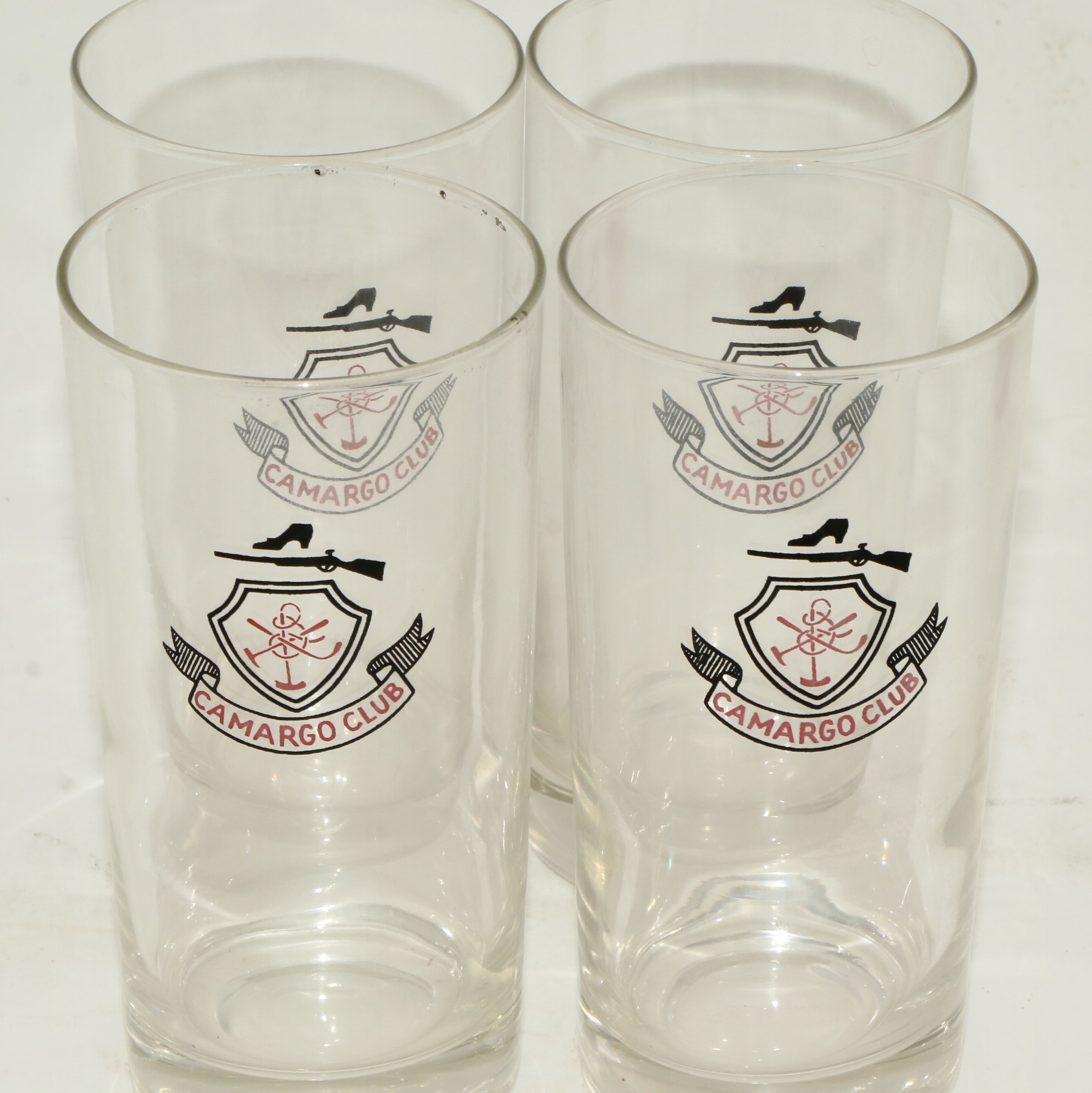 Camargo Club Highball Glasses and Maker's Mark Old Fashioned Glass Barware