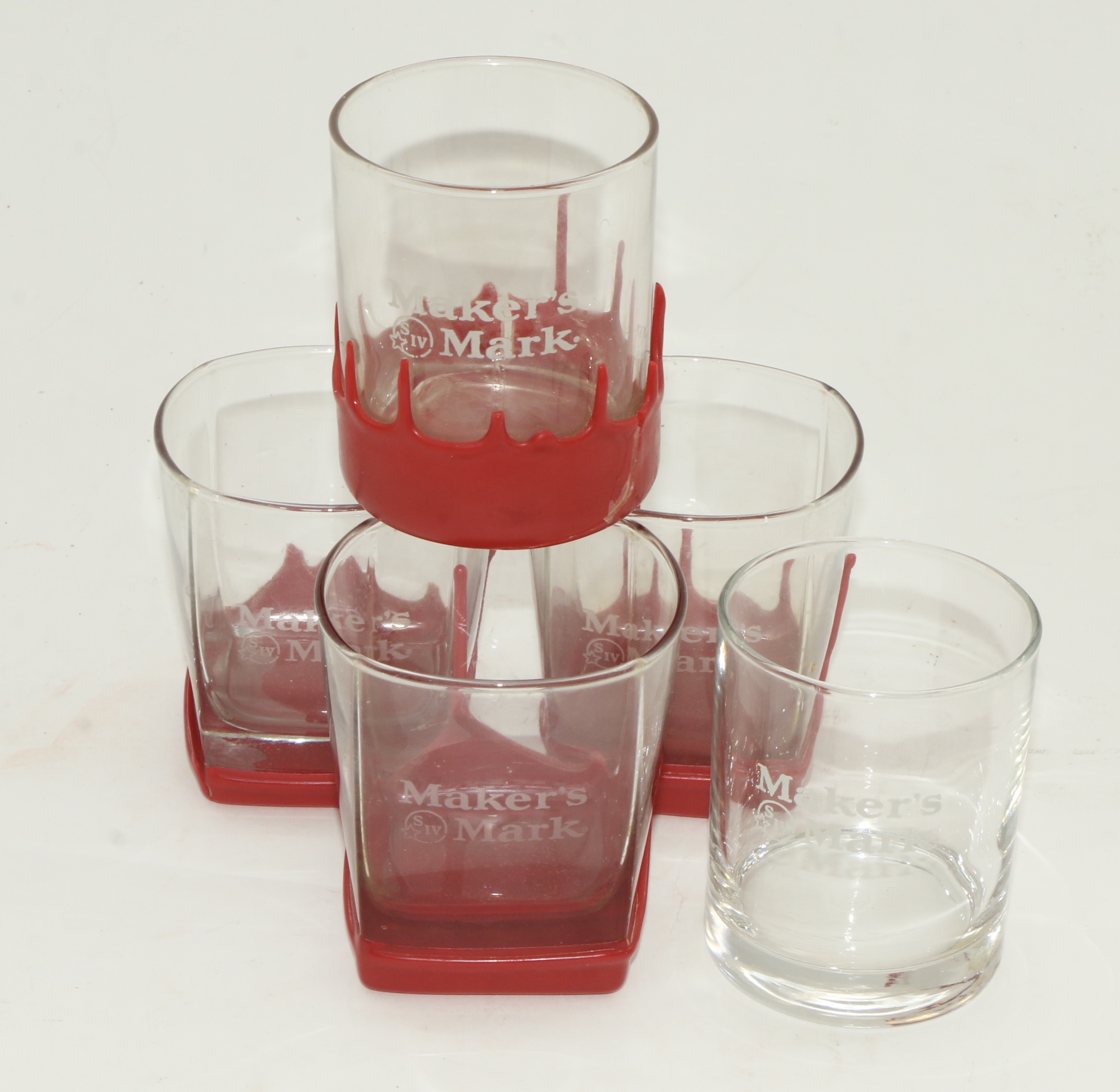 Camargo Club Highball Glasses and Maker's Mark Old Fashioned Glass Barware