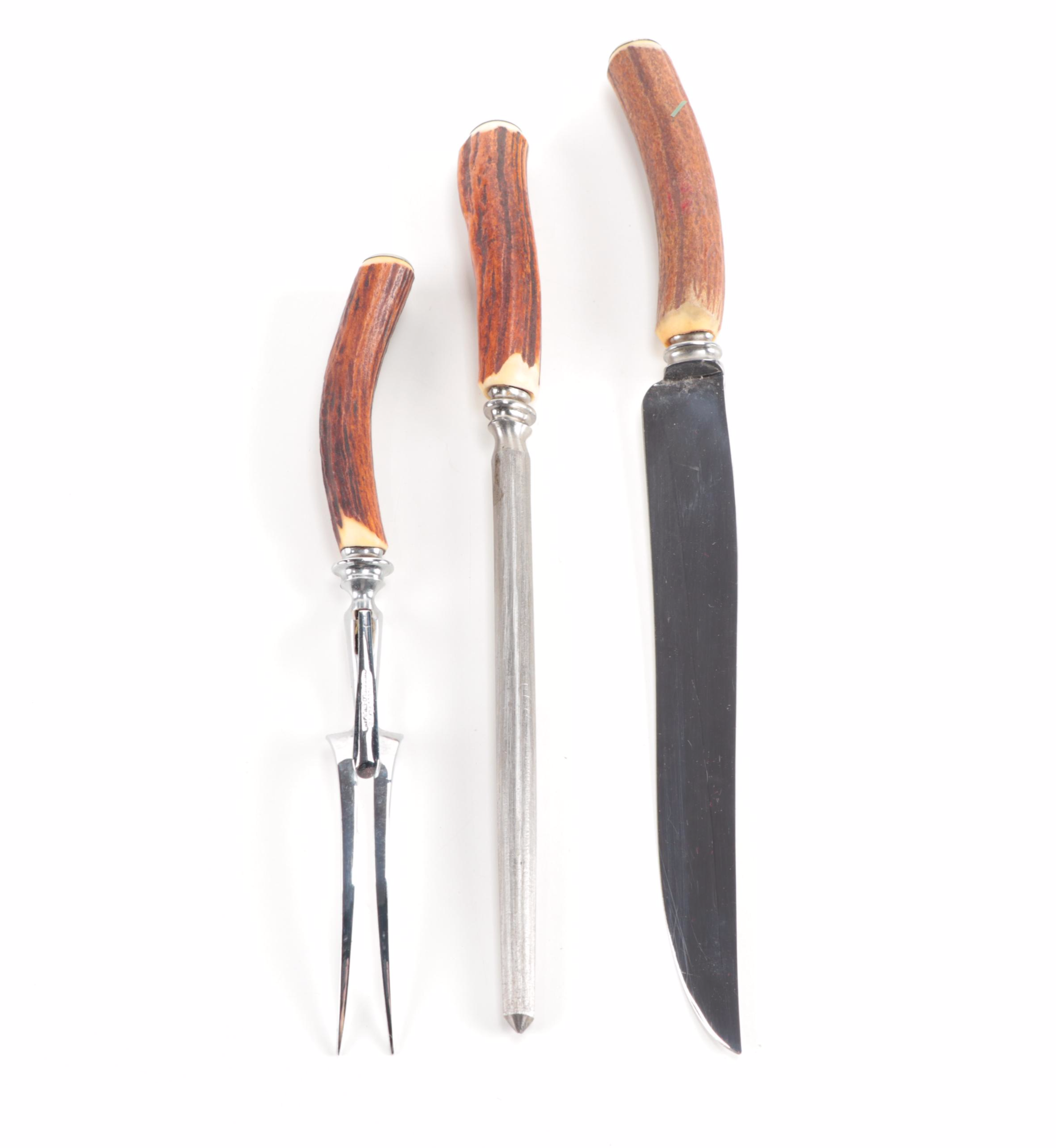 Regent-Sheffield Peeredge Three Piece Carving Set with Case