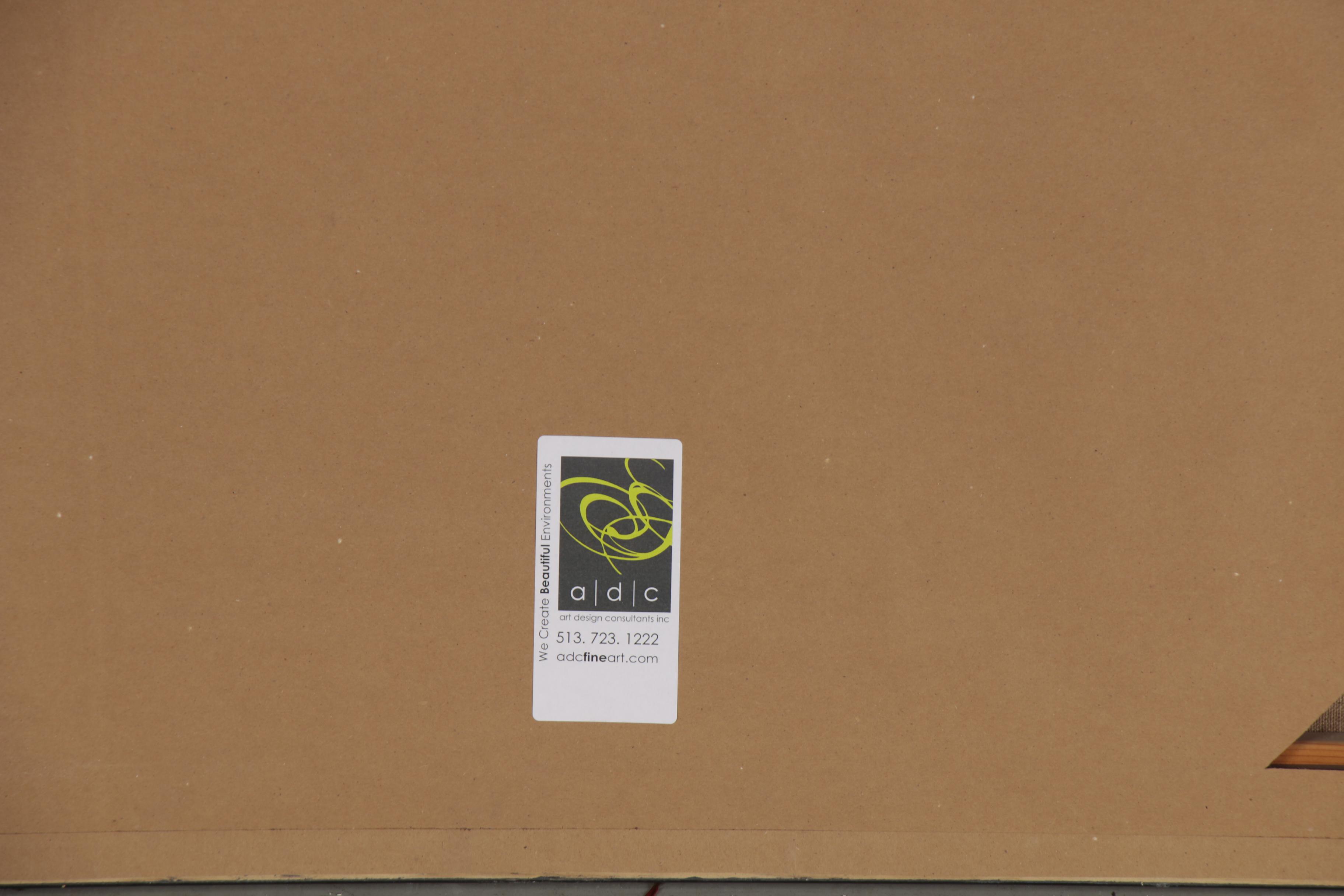 Gerald C. Moore Landscape Acrylic Painting, Mid to Late 20th Century