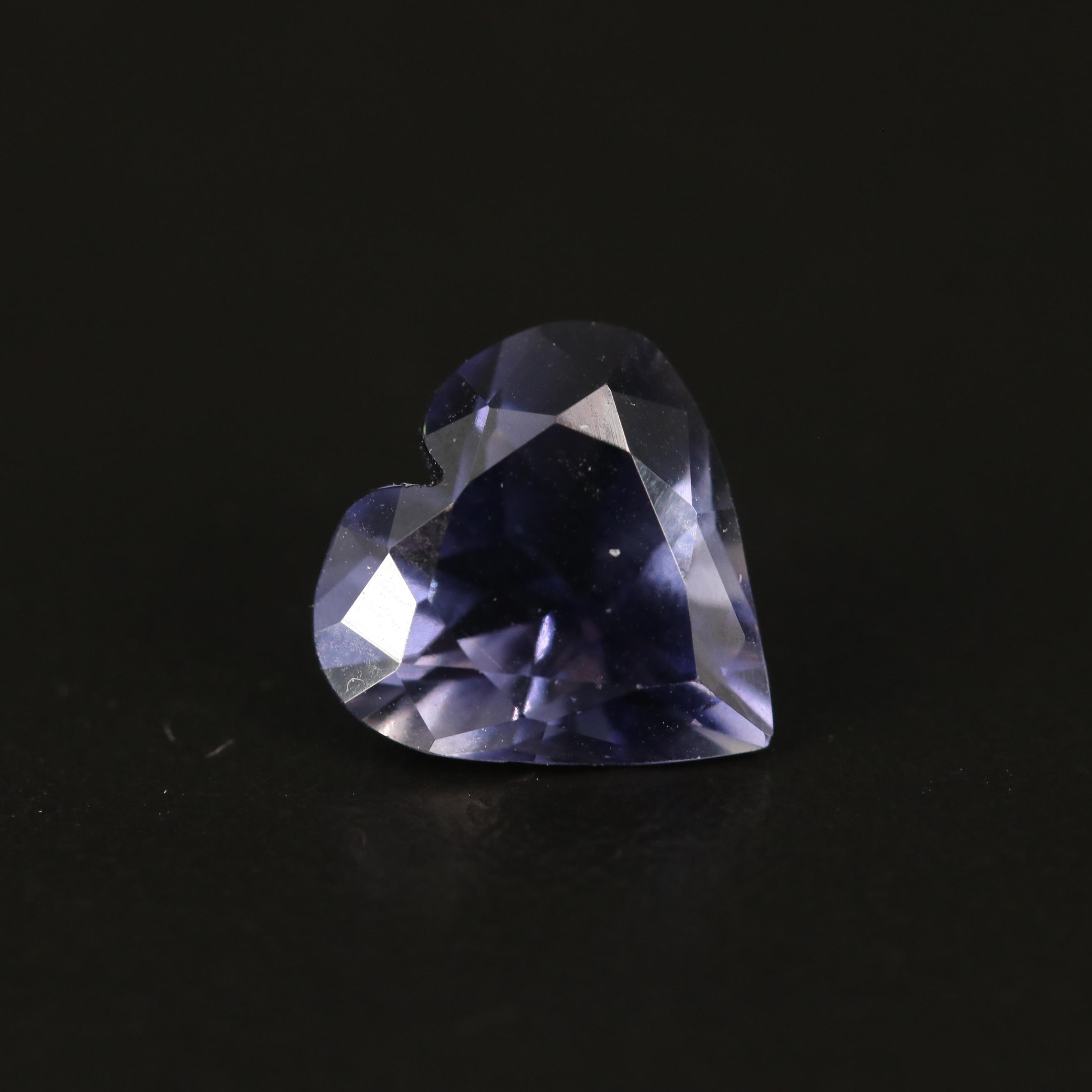 Loose 2.48 CT Heart Faceted Iolite
