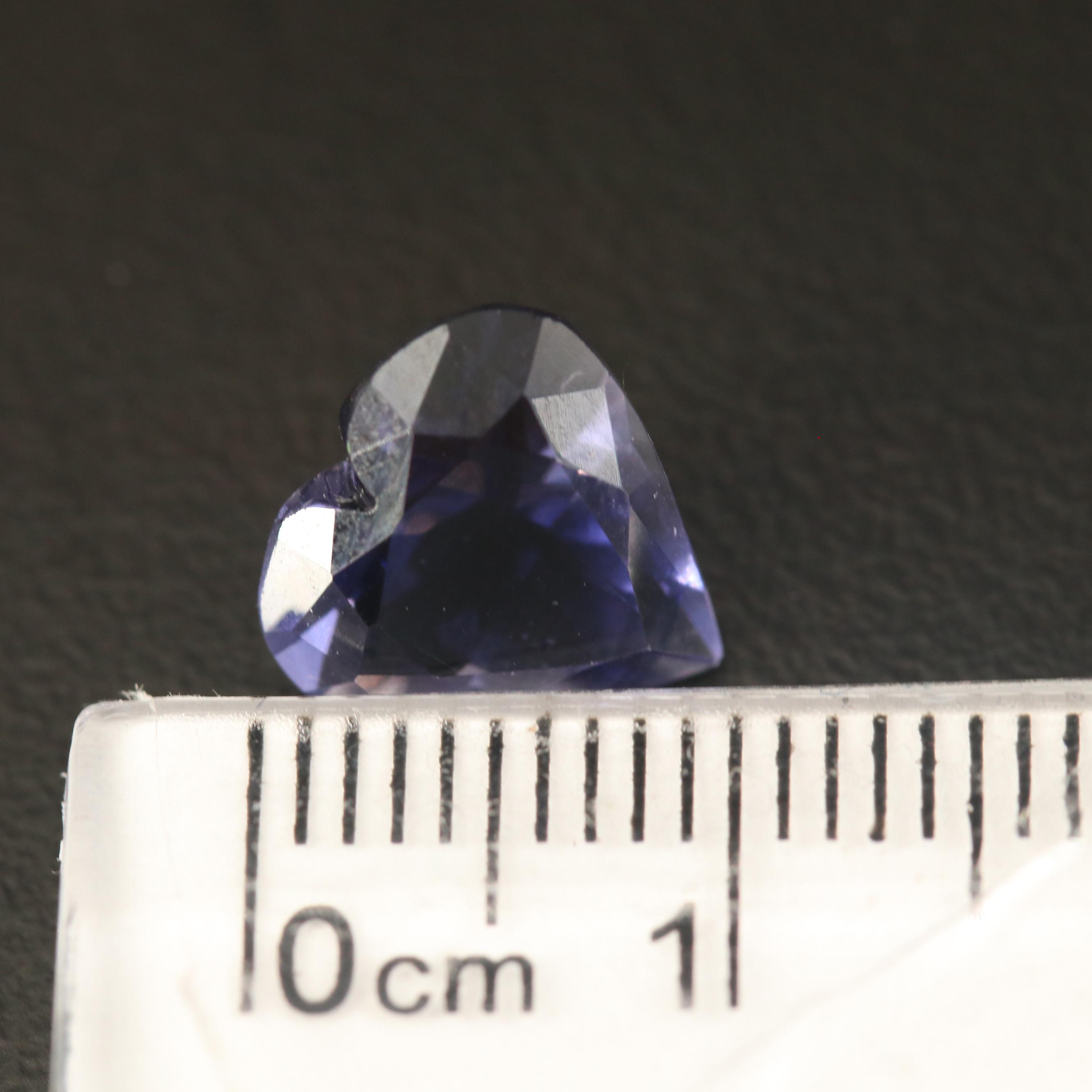 Loose 2.48 CT Heart Faceted Iolite