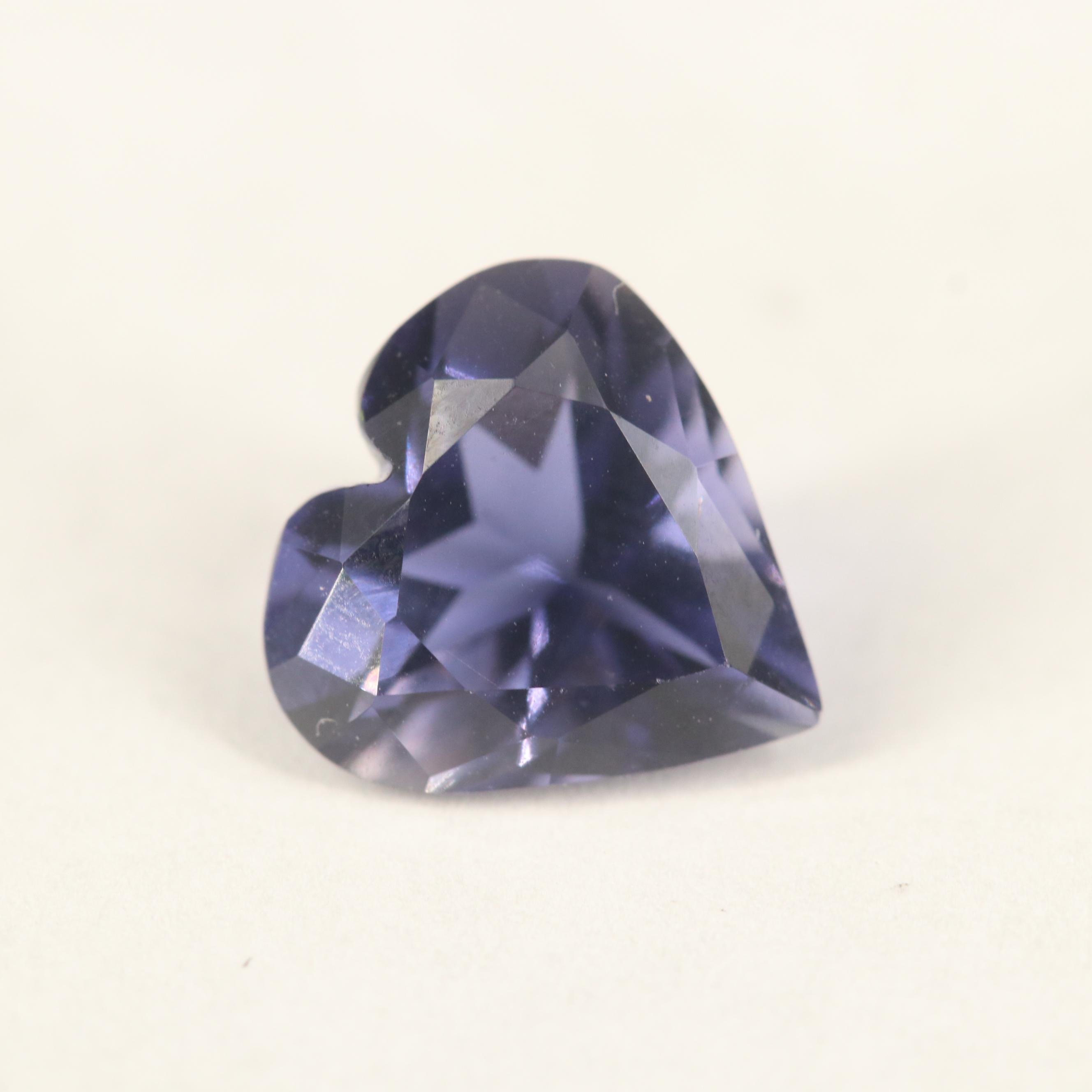 Loose 2.48 CT Heart Faceted Iolite