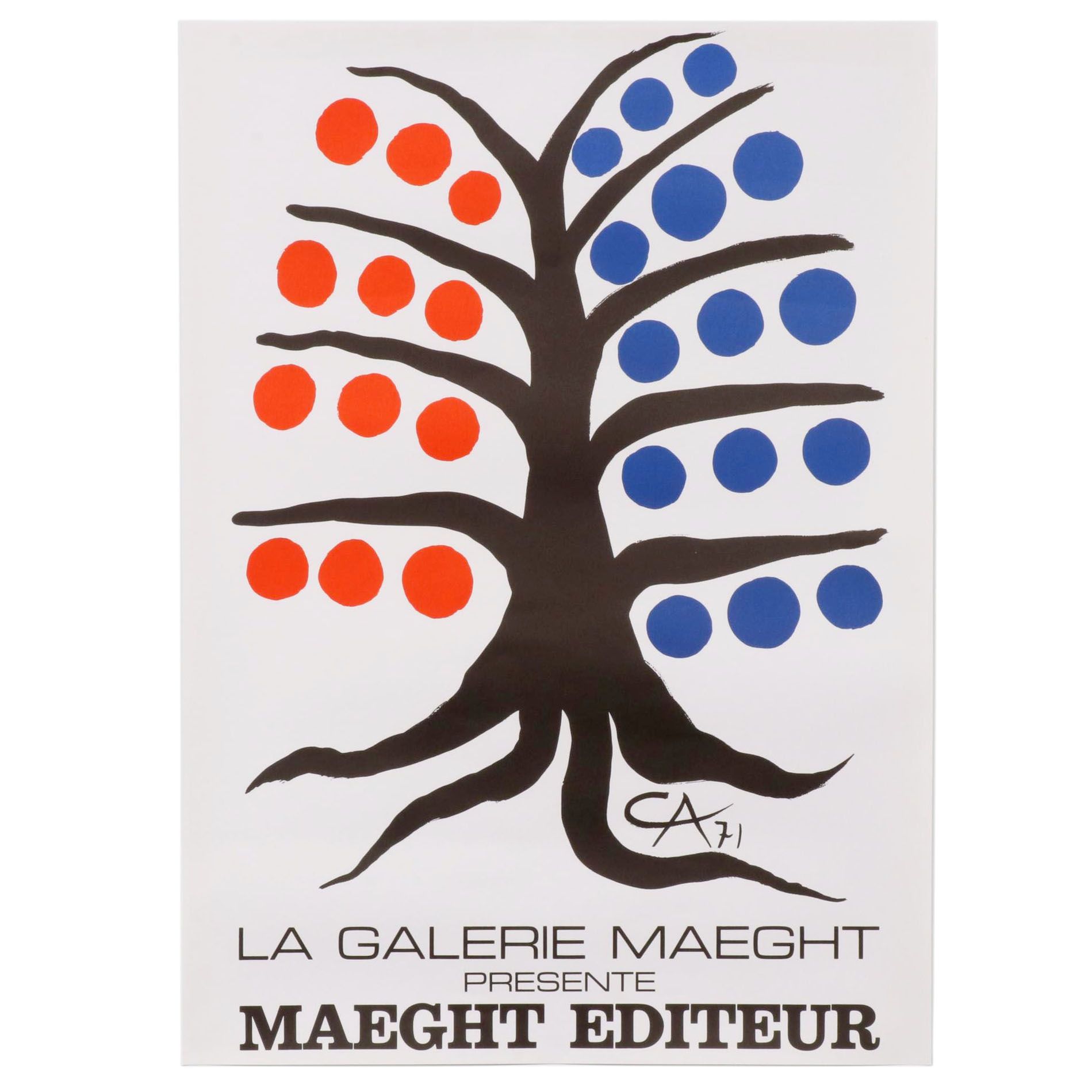 Poster after Alexander Calder "La Gallerie Maeght Presente Maeght Editeur"