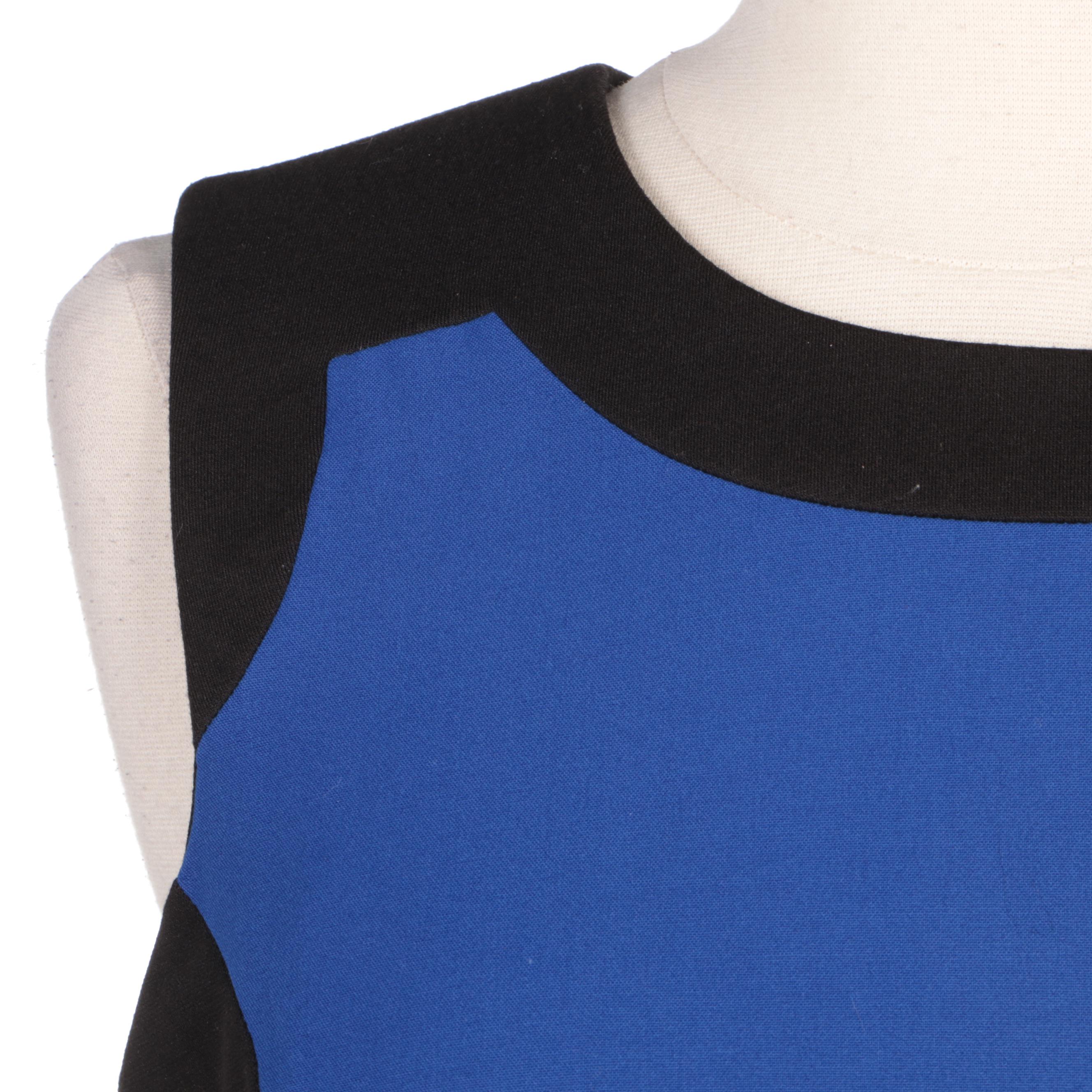 Calvin Klein Blue/Black Sheath Dress and London Times Petite Printed Shift Dress