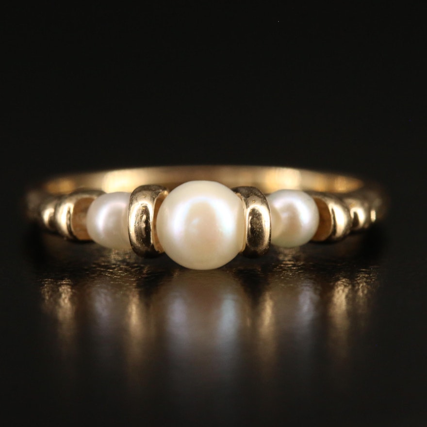 14K Pearl Ring