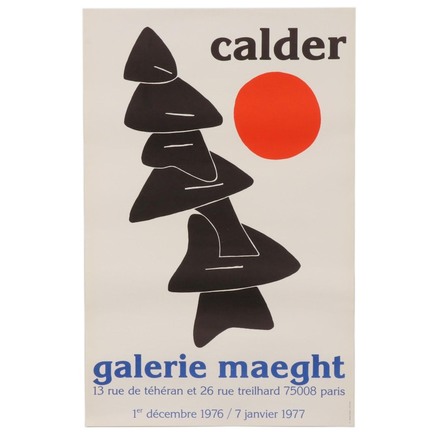 Poster after Alexander Calder for Gallerie Maeght, 1976