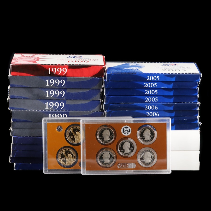 Twenty-Three Uncirculated U.S. Mint Proof Sets