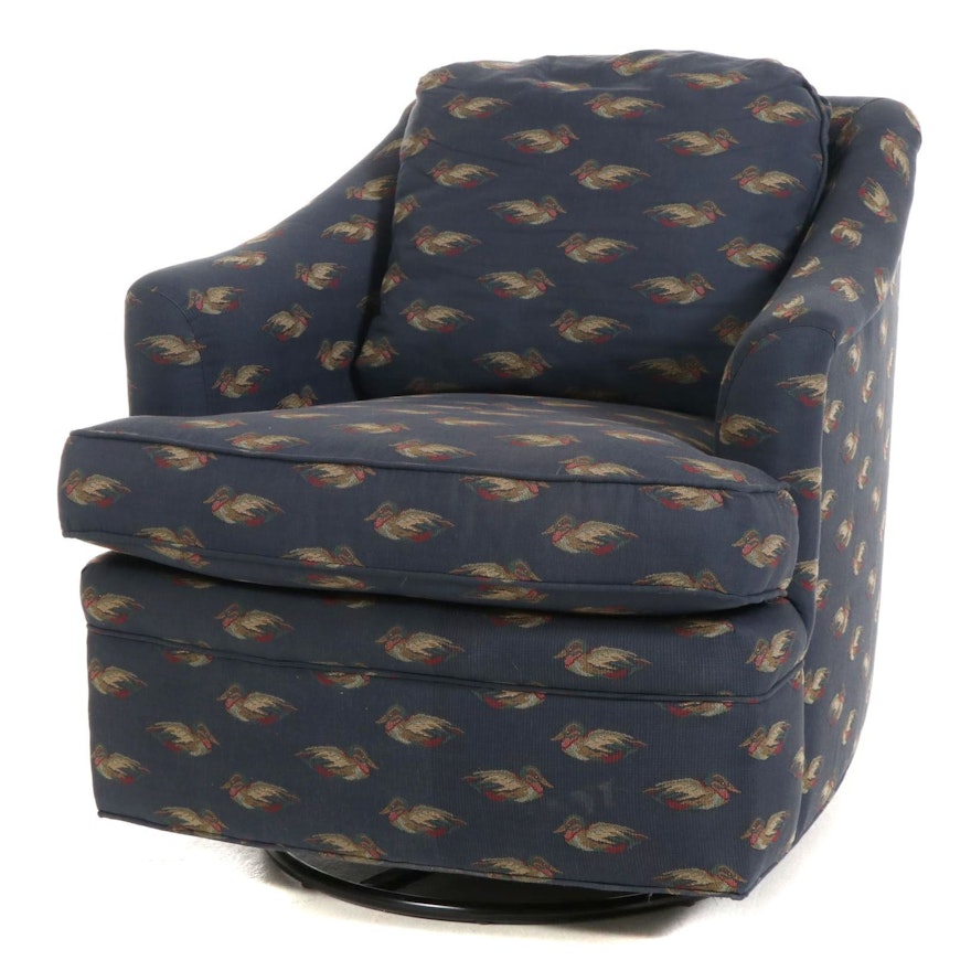 Jessica Charles Upholstered Glider Armchair, Late 20th Century