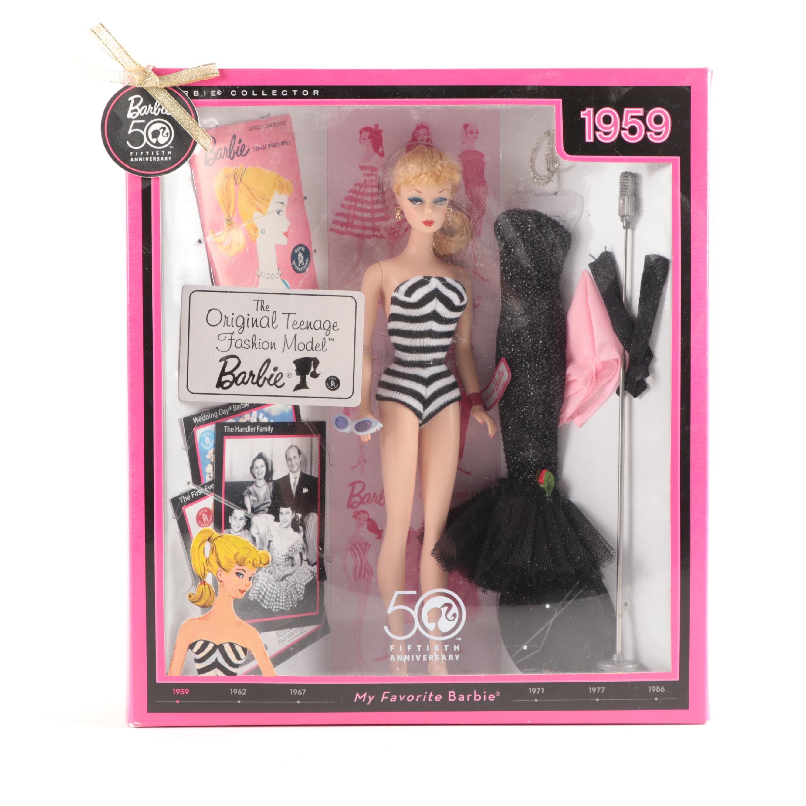 Mattel 50th Anniversary "Original Teenage Fashion Model" Barbie Doll