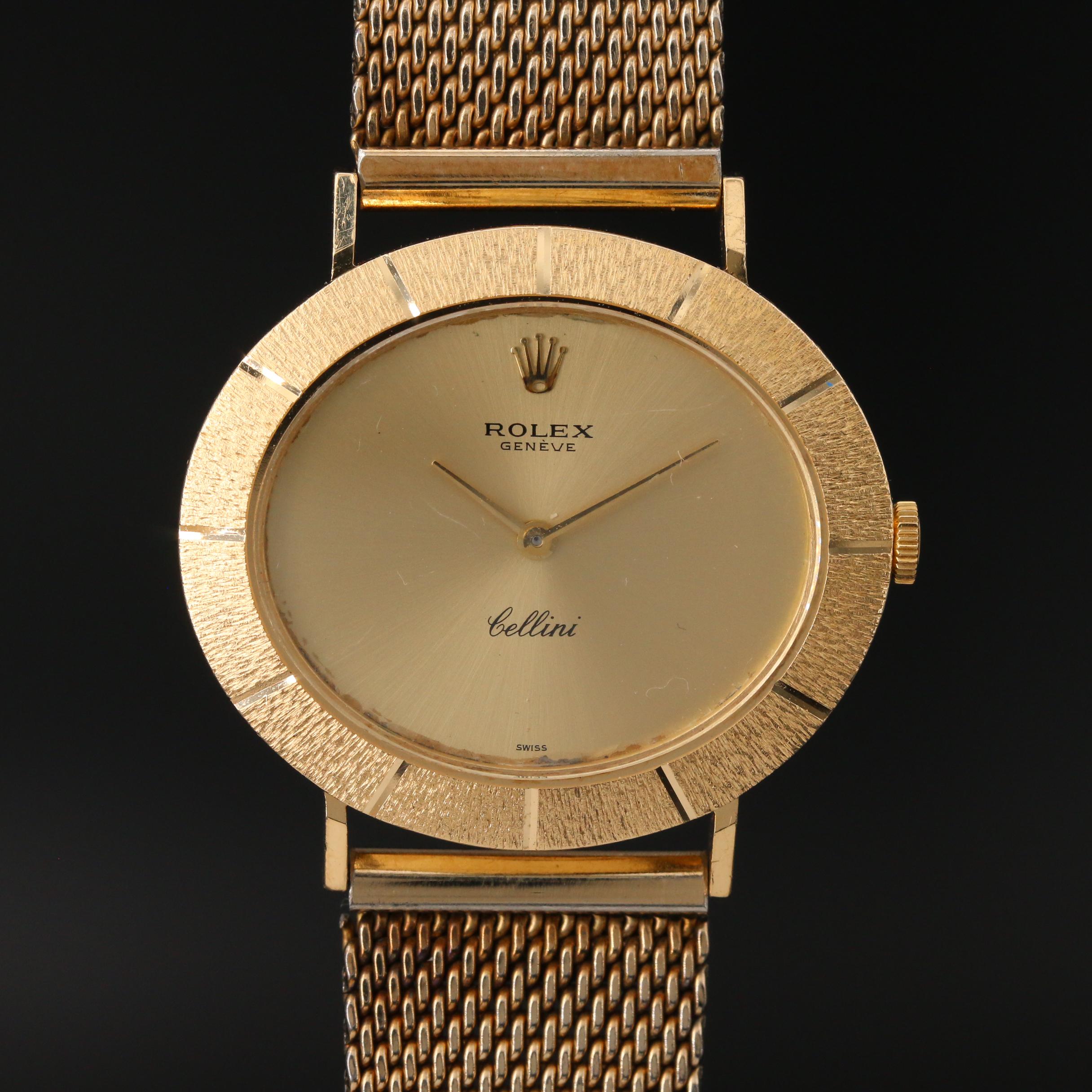 18K Rolex "Cellini" Stem Wind Watch