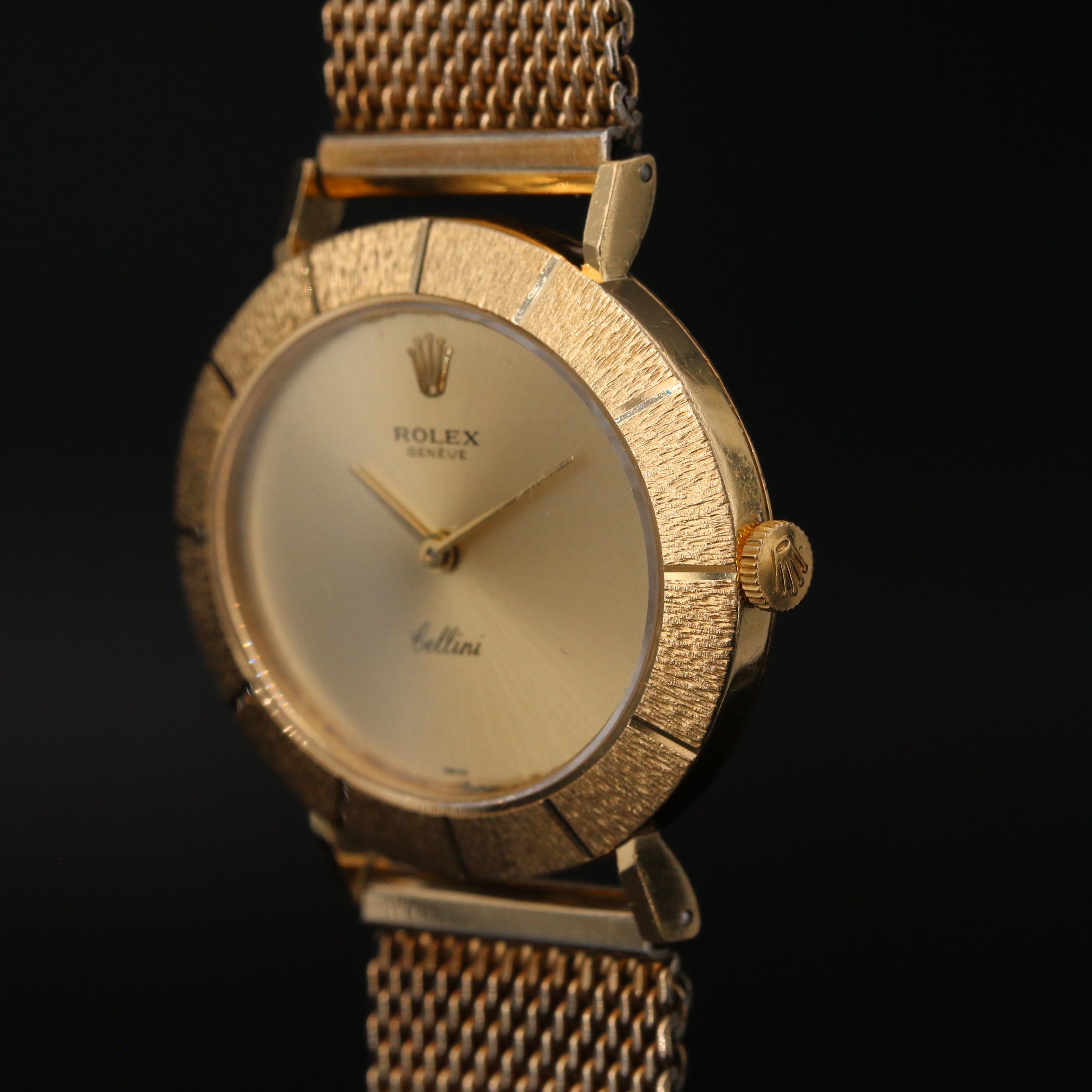 18K Rolex "Cellini" Stem Wind Watch