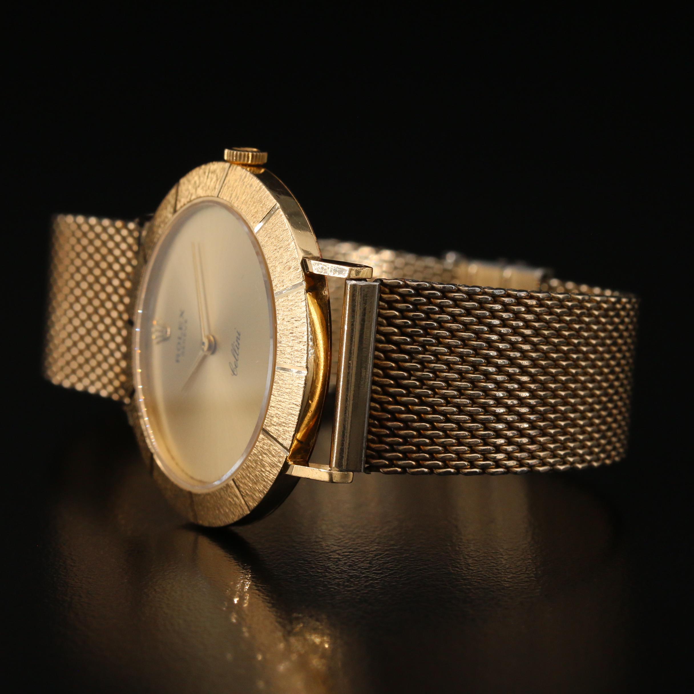 18K Rolex "Cellini" Stem Wind Watch