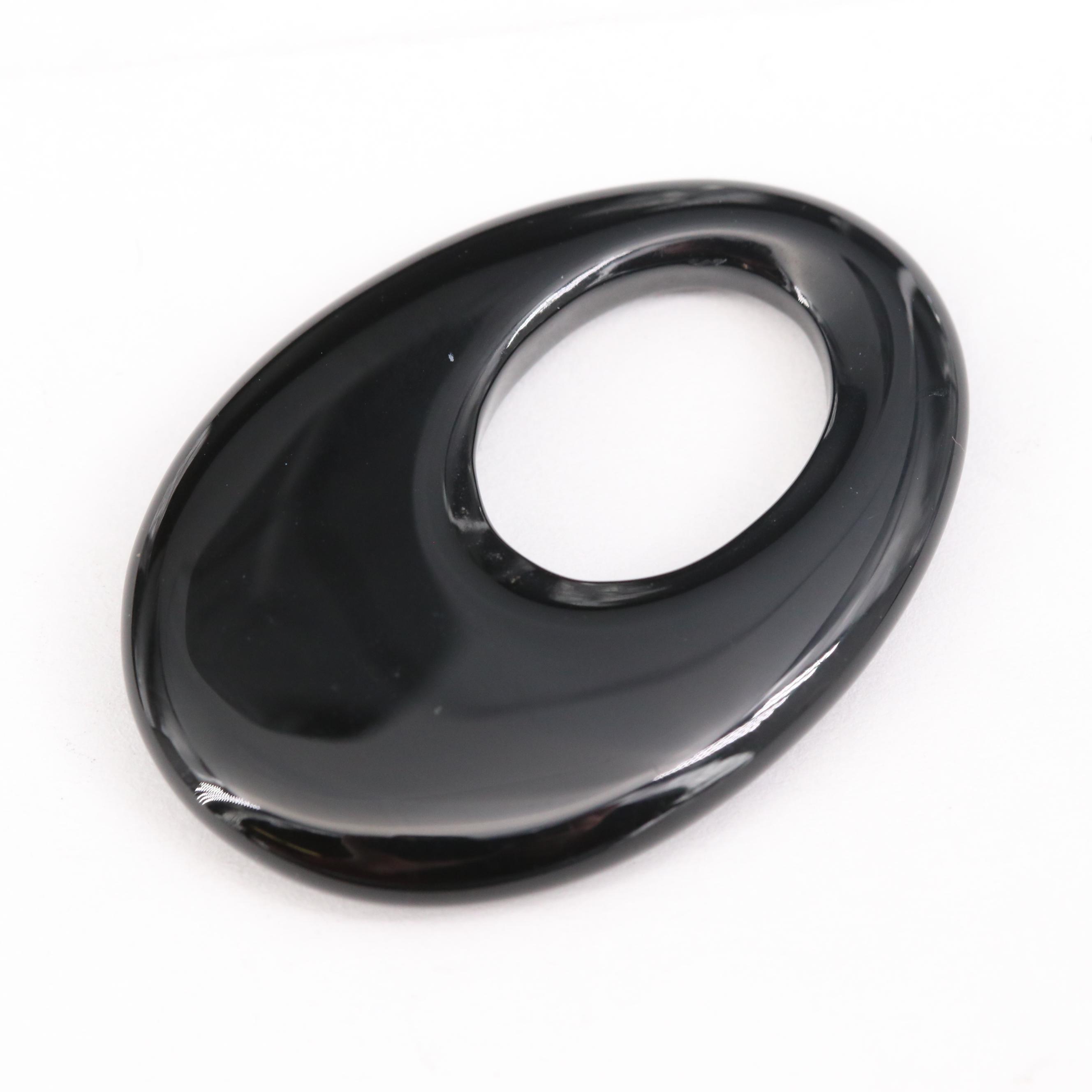 Loose Black Onyx Selection Featuring Pear Cabochon and Drop Shapes