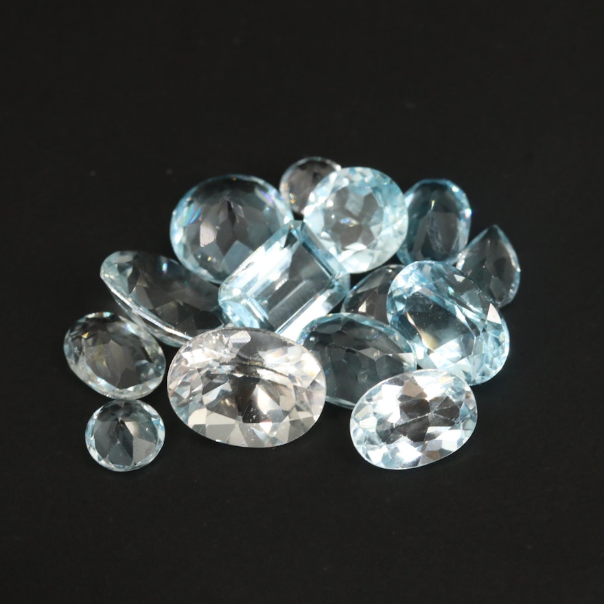 Loose 20.57 CTW Faceted Topaz Selection