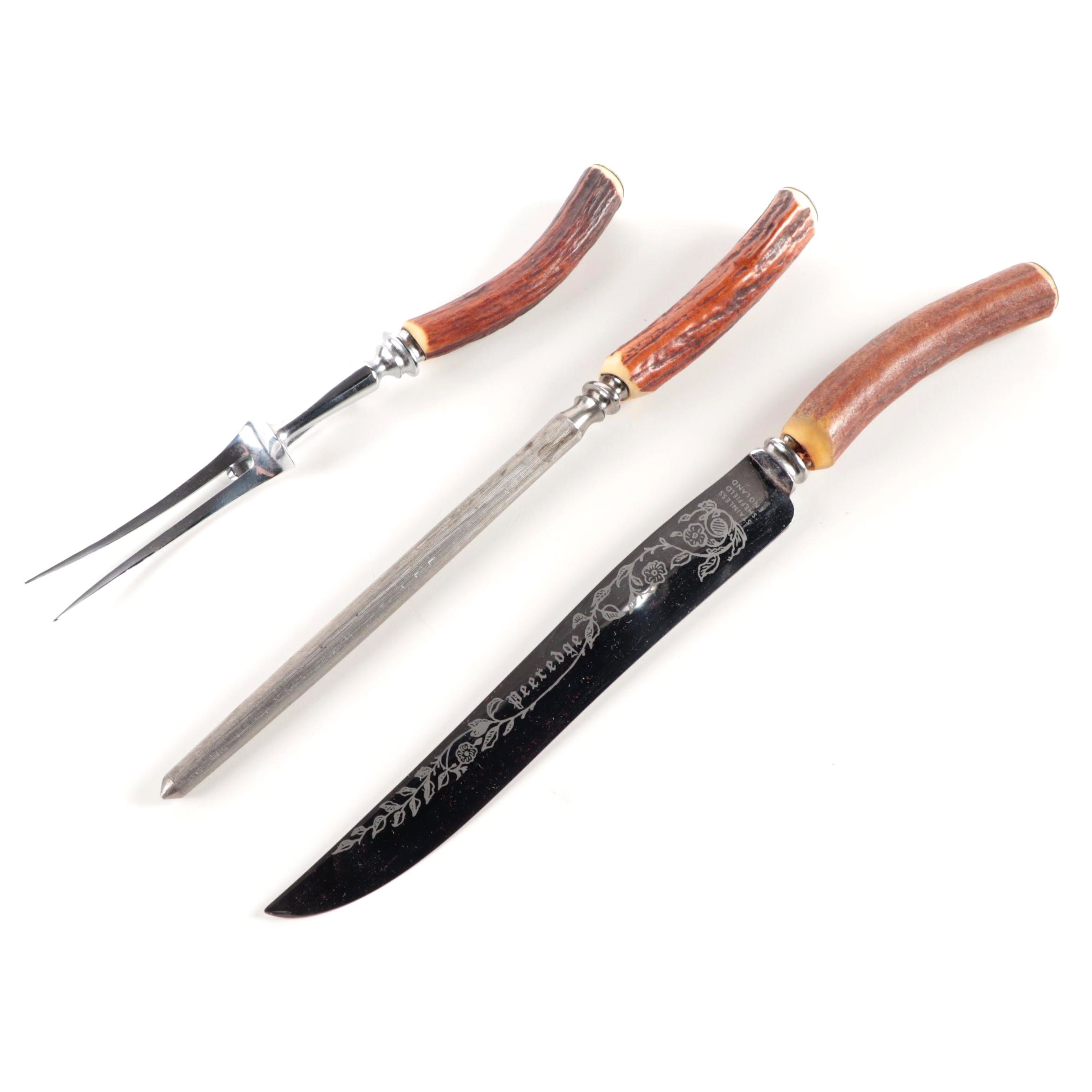 Regent-Sheffield Peeredge Three Piece Carving Set with Case