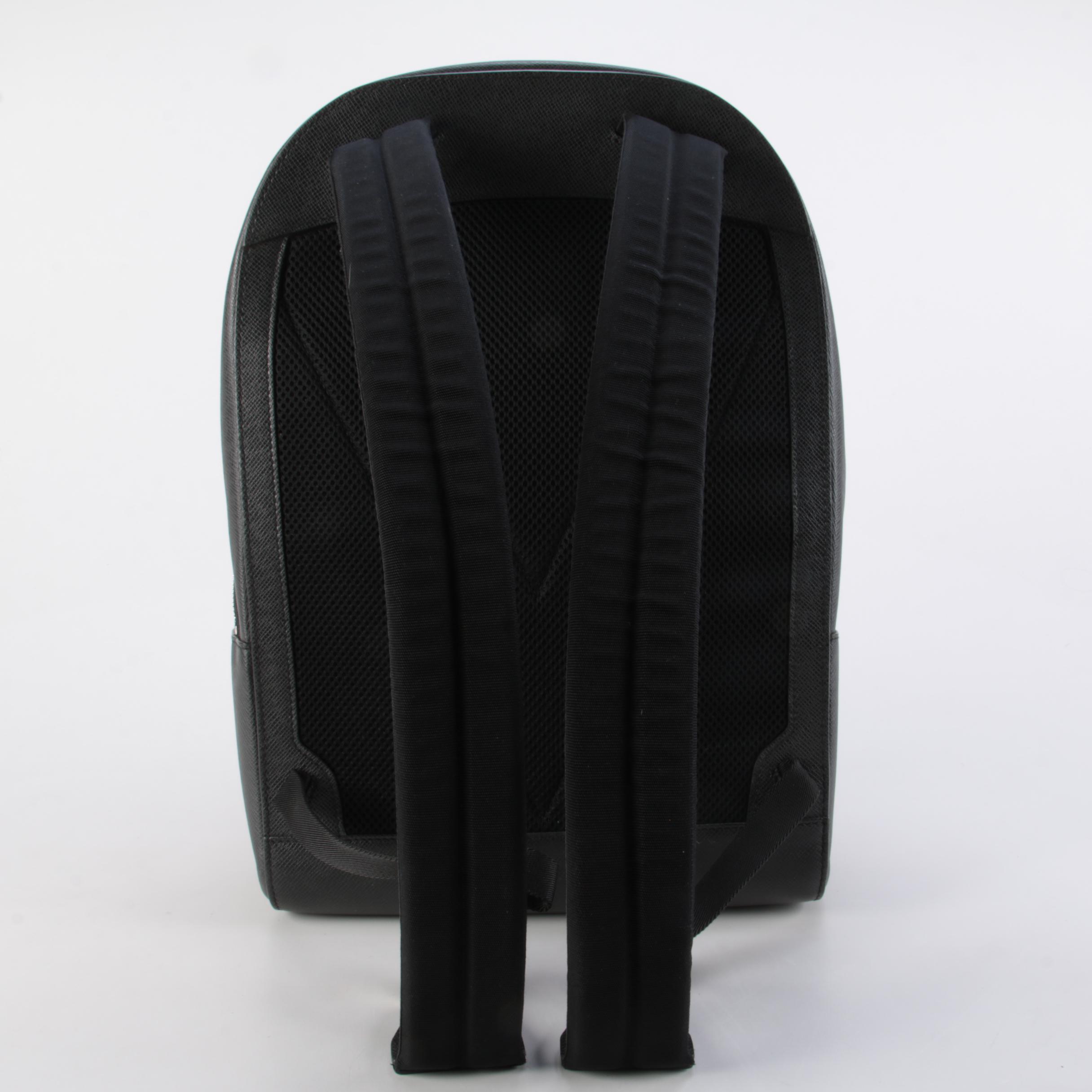 Louis Vuitton Anton Backpack in Black Taiga Leather
