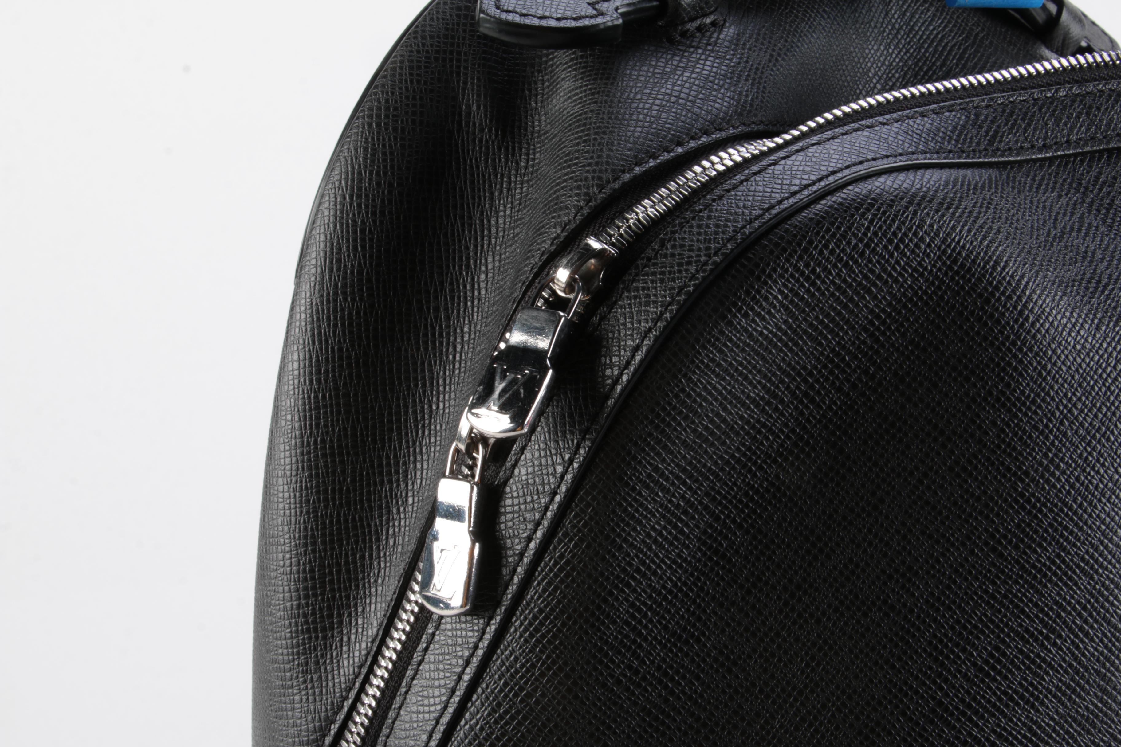 Louis Vuitton Anton Backpack in Black Taiga Leather