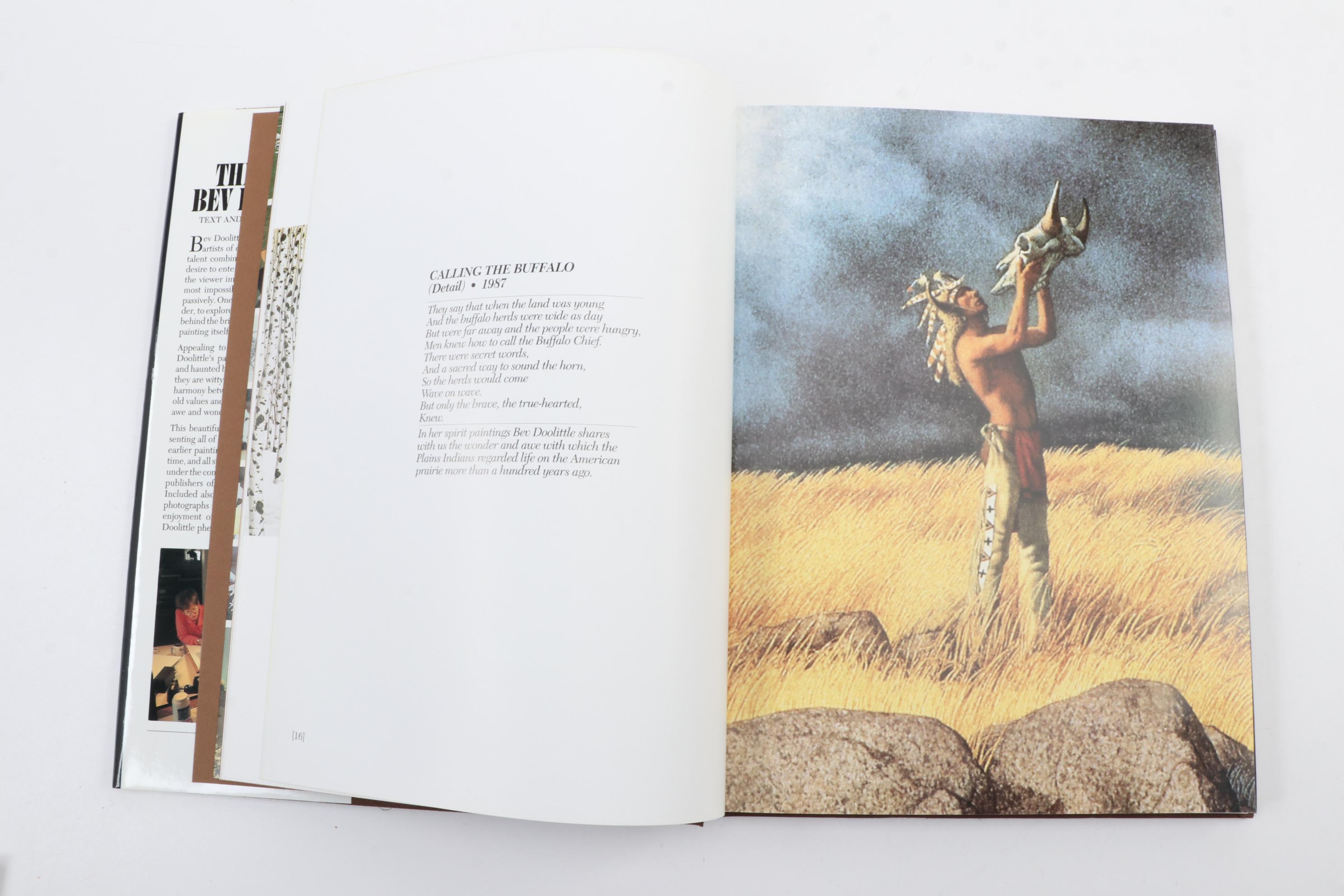 Signed "The Art of Bev Doolittle" with "Visions: The Art of Bev Doolittle"