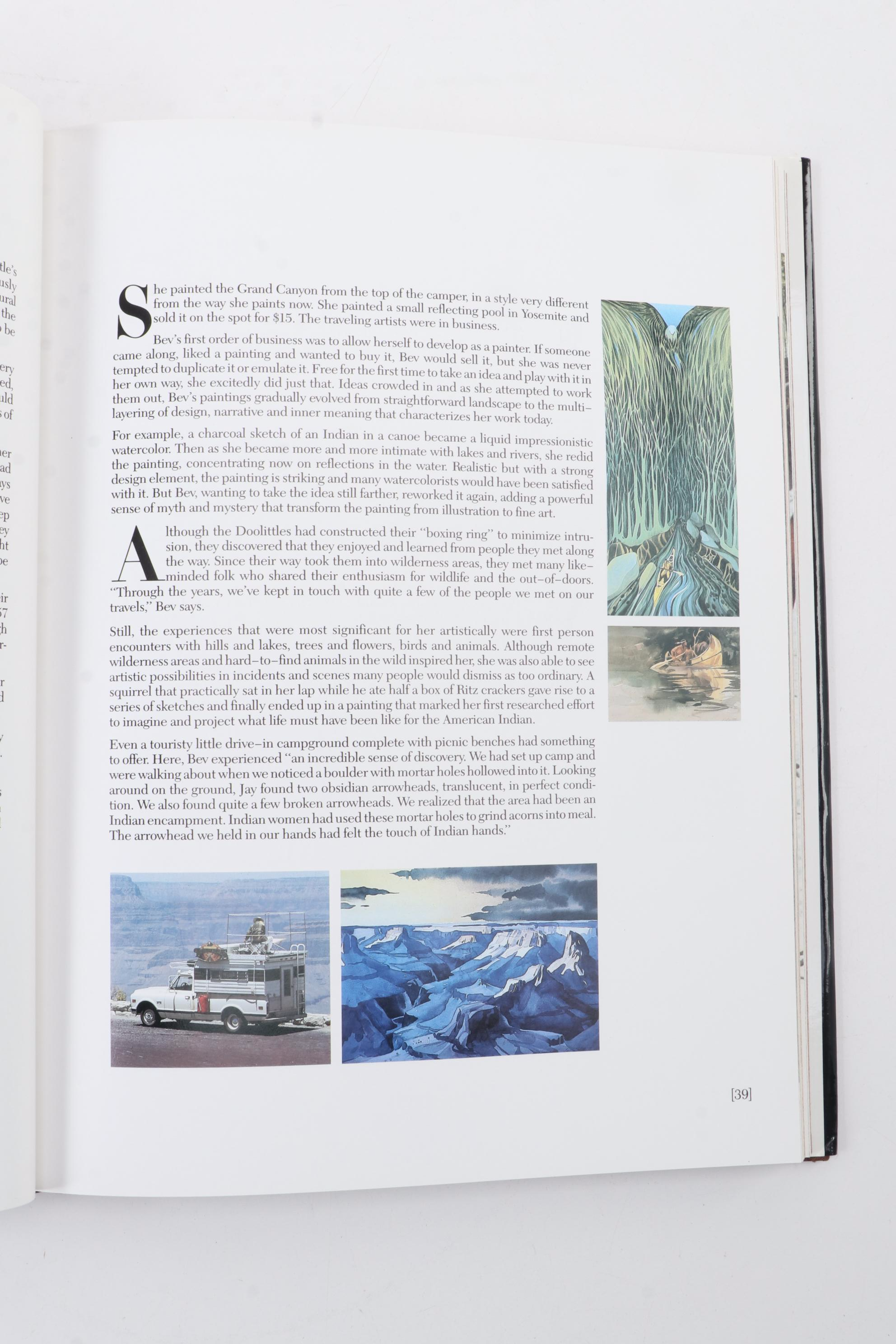 Signed "The Art of Bev Doolittle" with "Visions: The Art of Bev Doolittle"