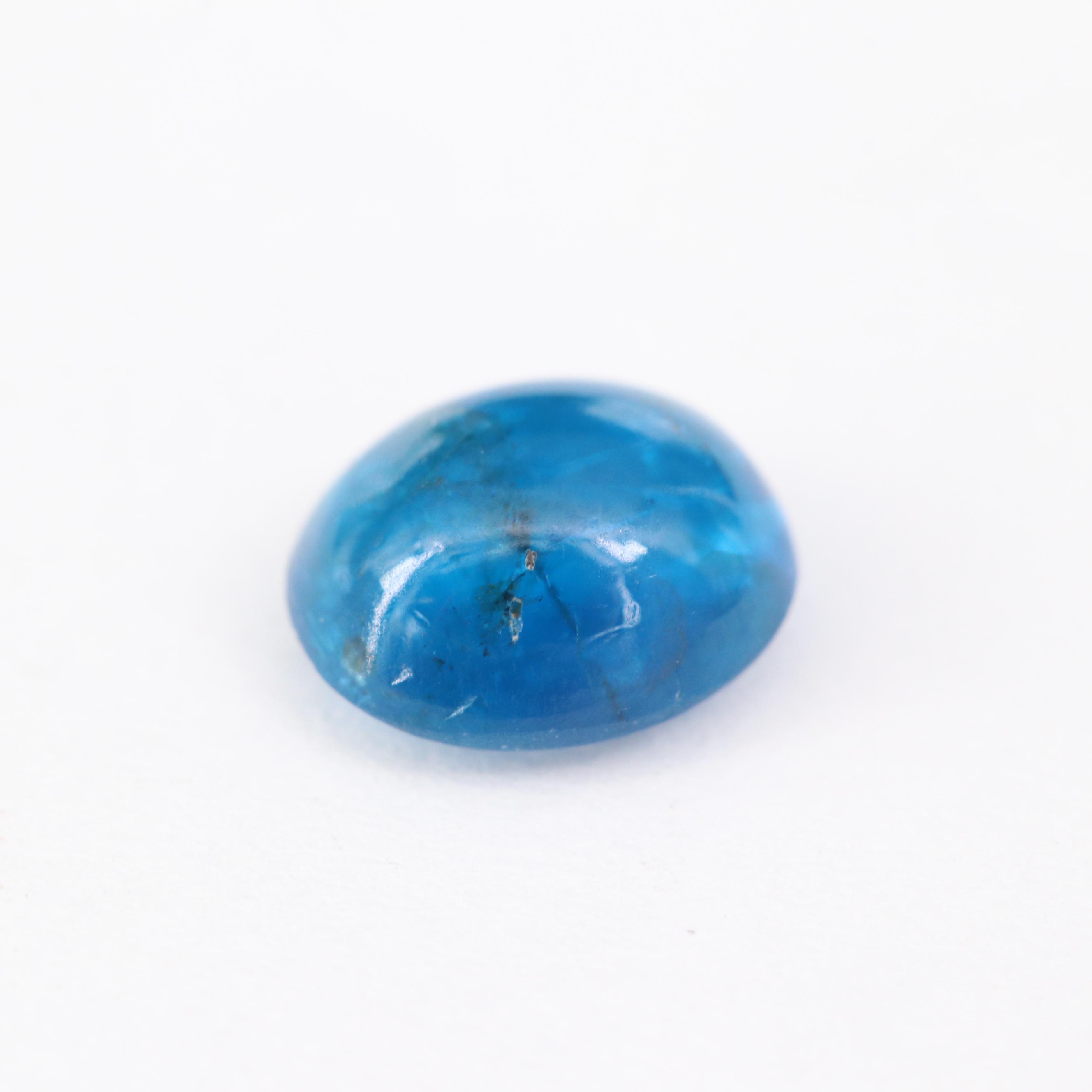 Loose 7.80 CTW Oval Apatite Cabochons