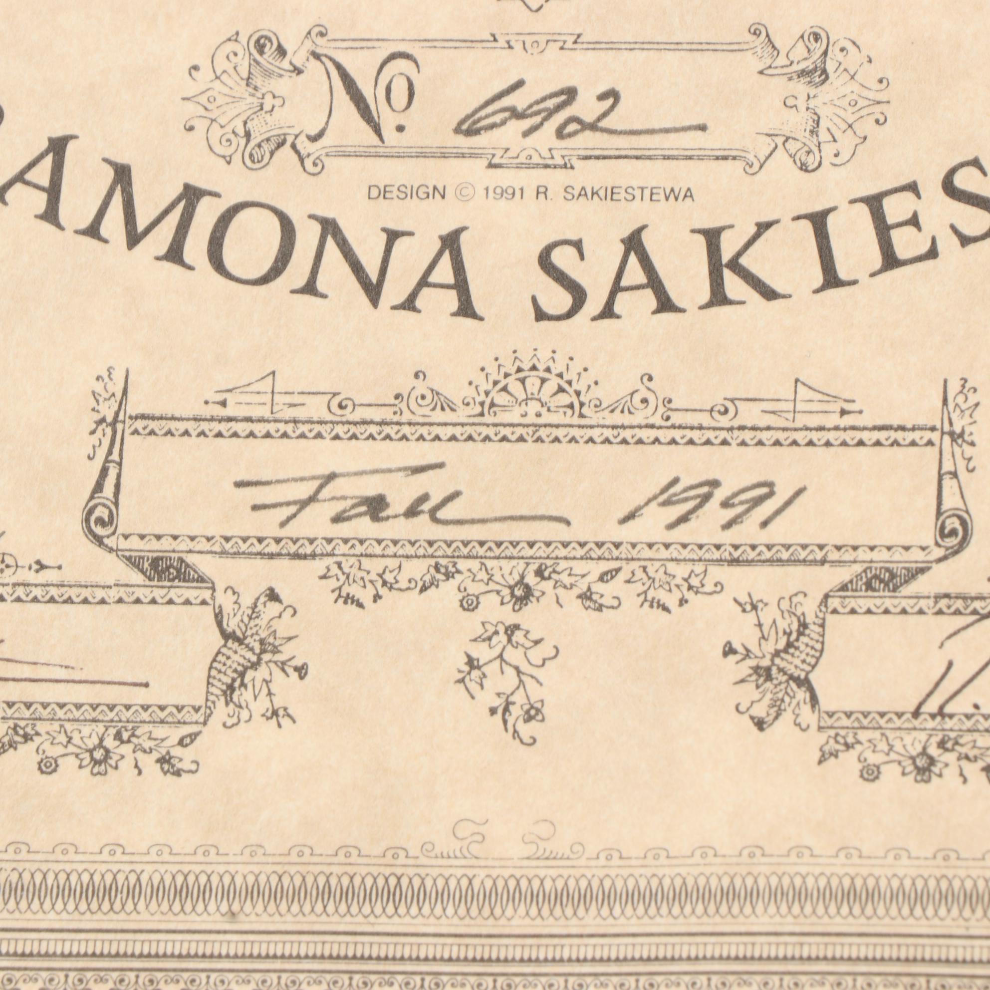 Ramona Sakiestewa for Dewey Trading Company "Santa Fe Trail" Wool Blanket