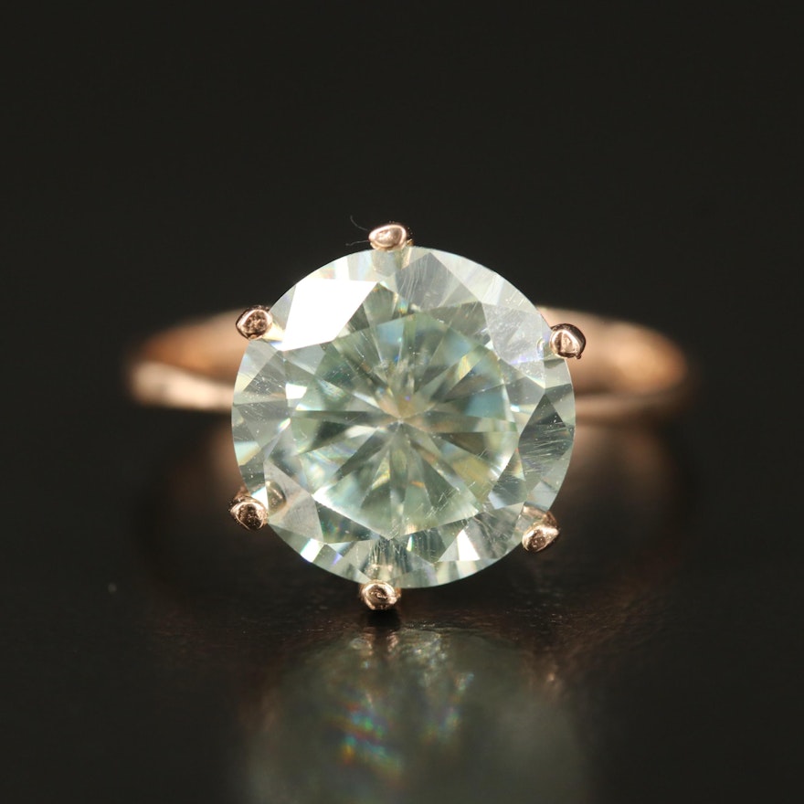 14K Moissanite Ring