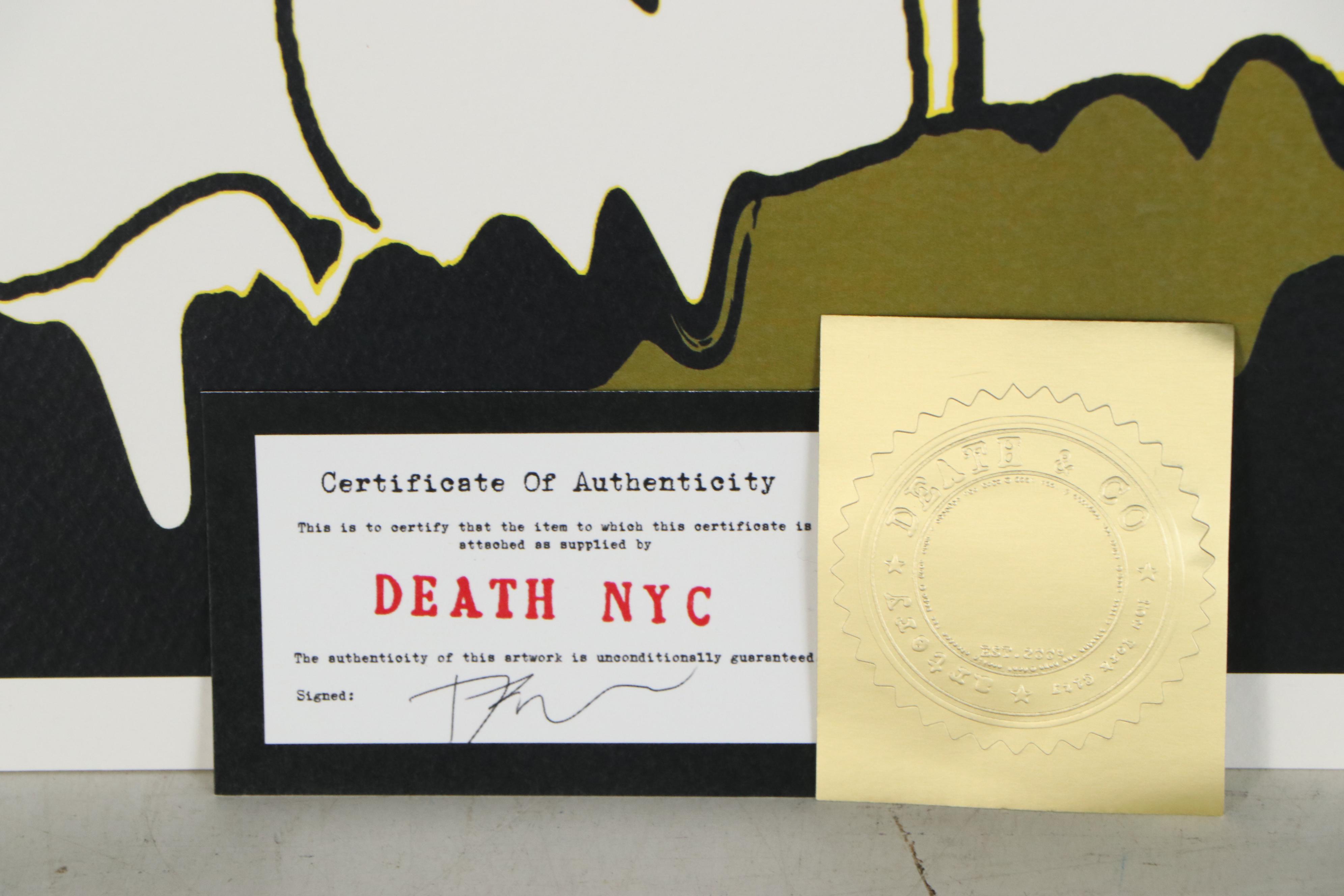 Death NYC Giclée of Snoopy with Louis Vuitton Aviator Cap