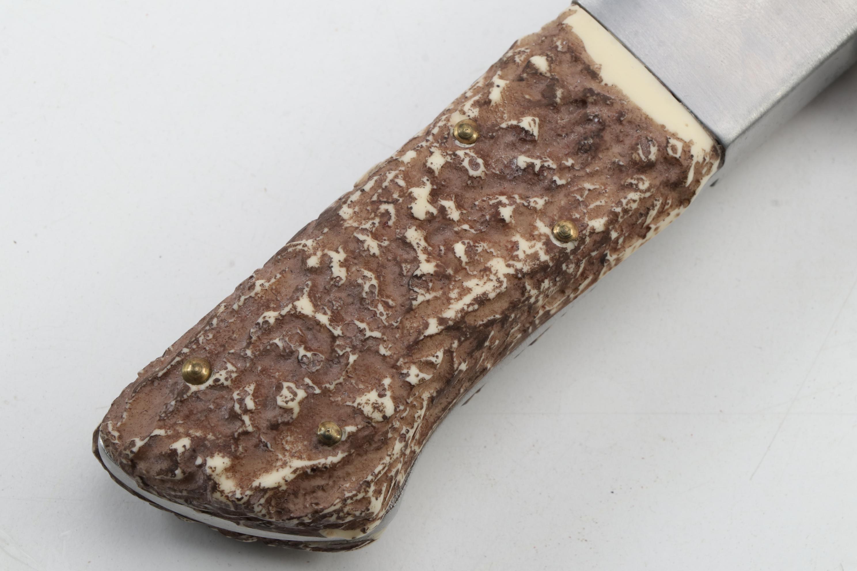 American Mint "Bald Eagle" Hunting Knife with Wooden Display Case