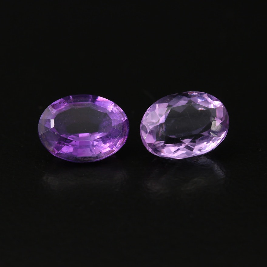 Loose 5.17 CTW Oval Faceted Amethyst